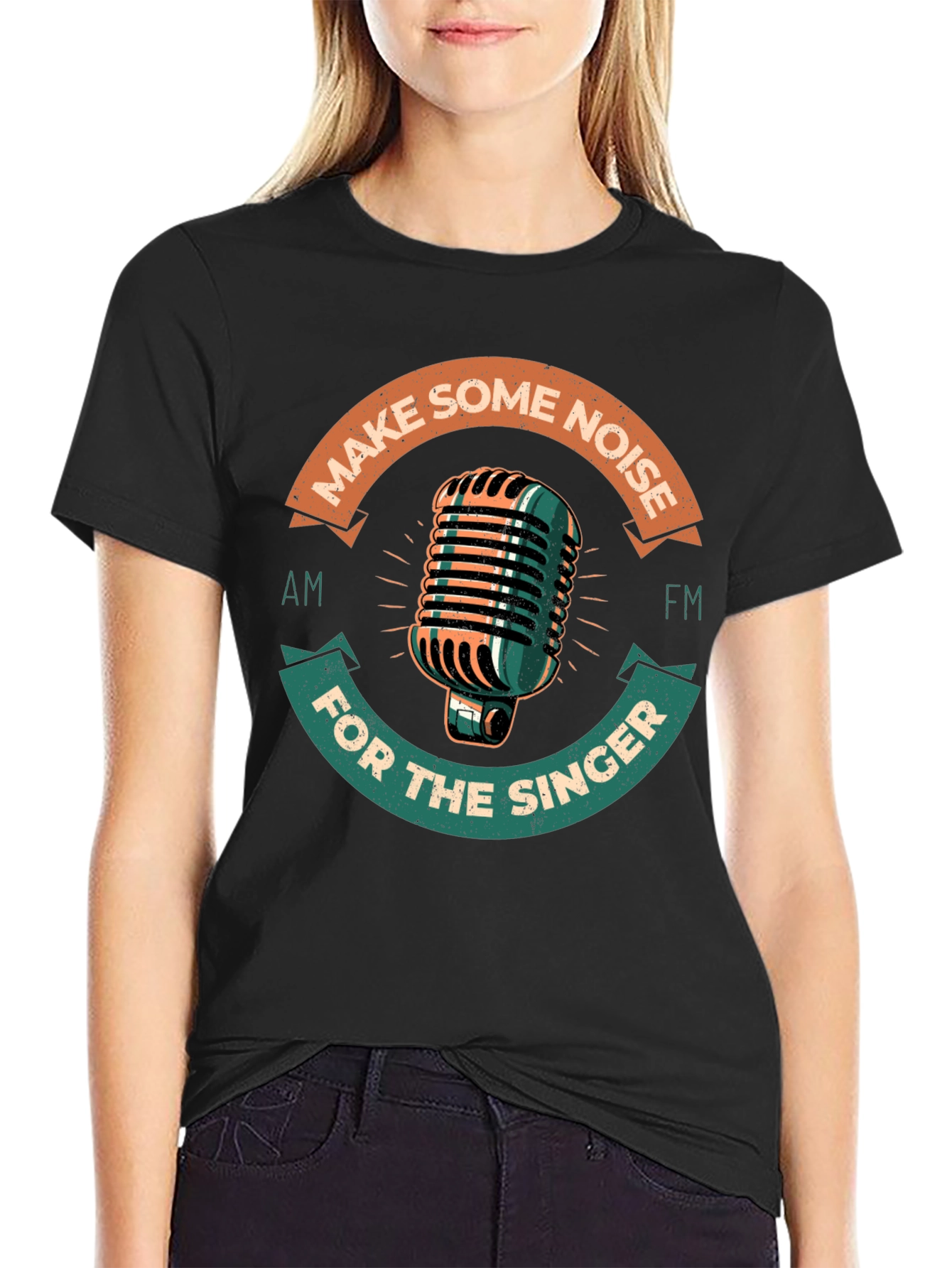 Retro Microphone Graphic Tee - Make Some Noise!