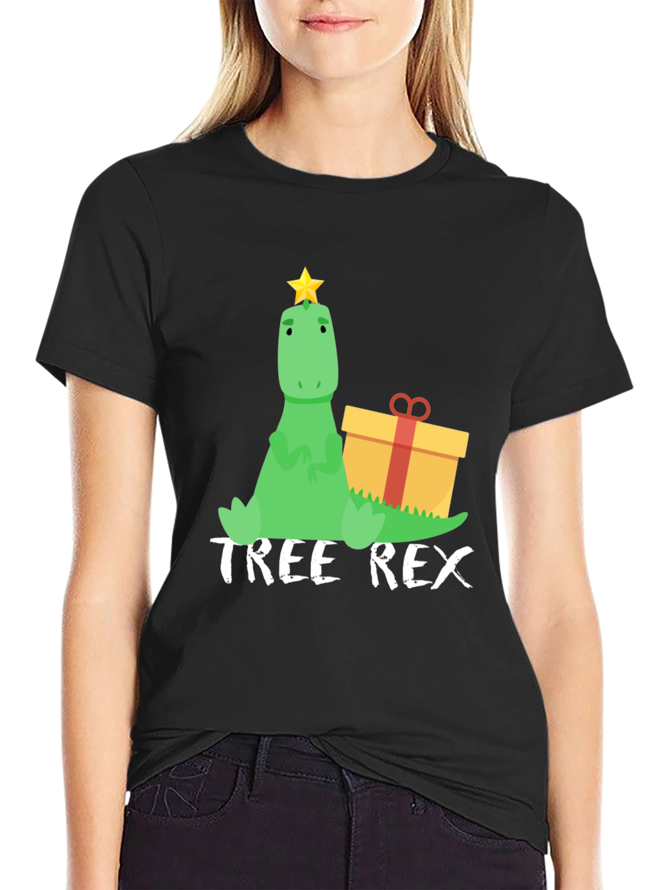 Tree Rex T-Shirt: Dino Christmas Tee