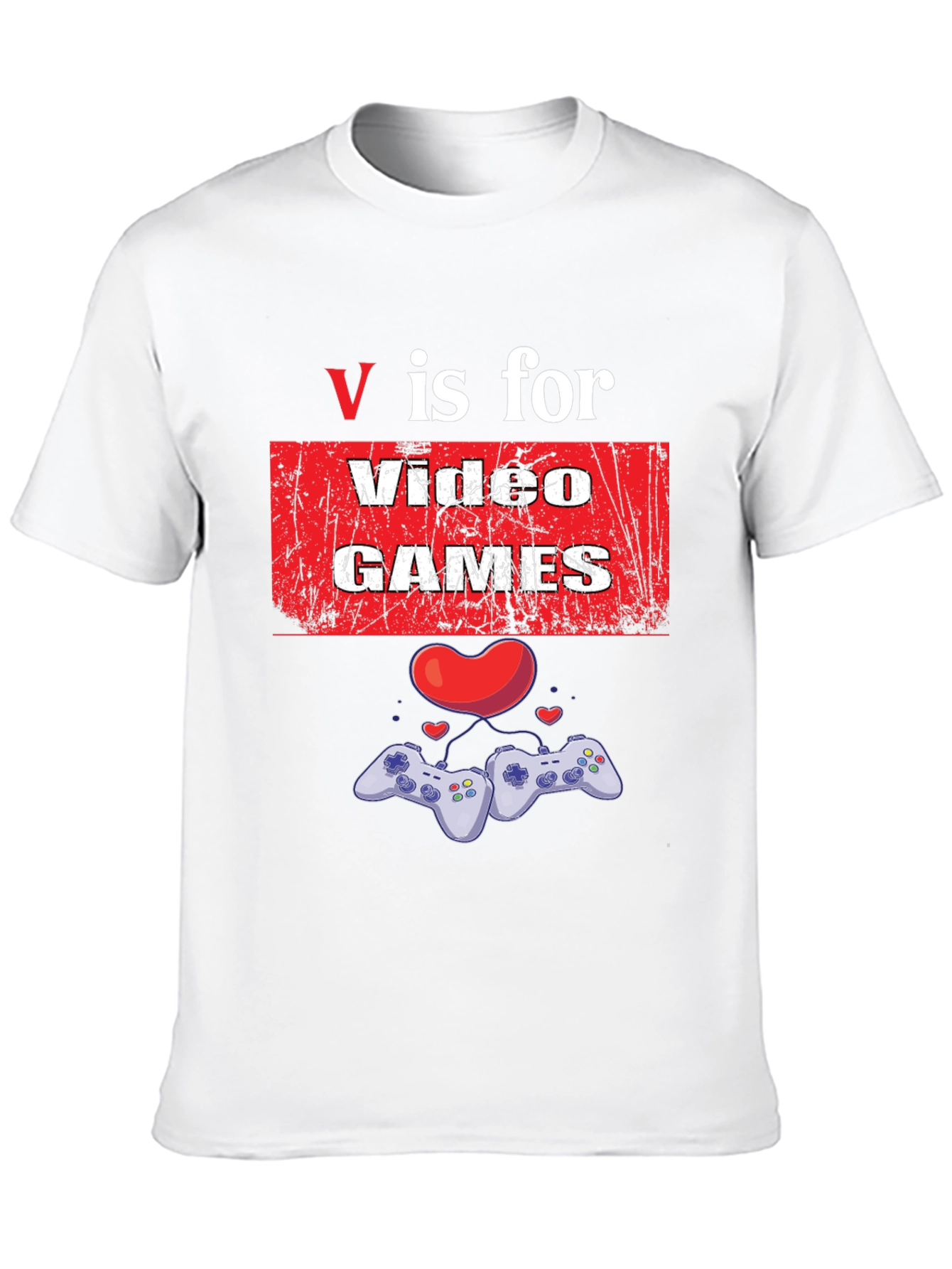 V is for Video Games Graphic T-Shirt