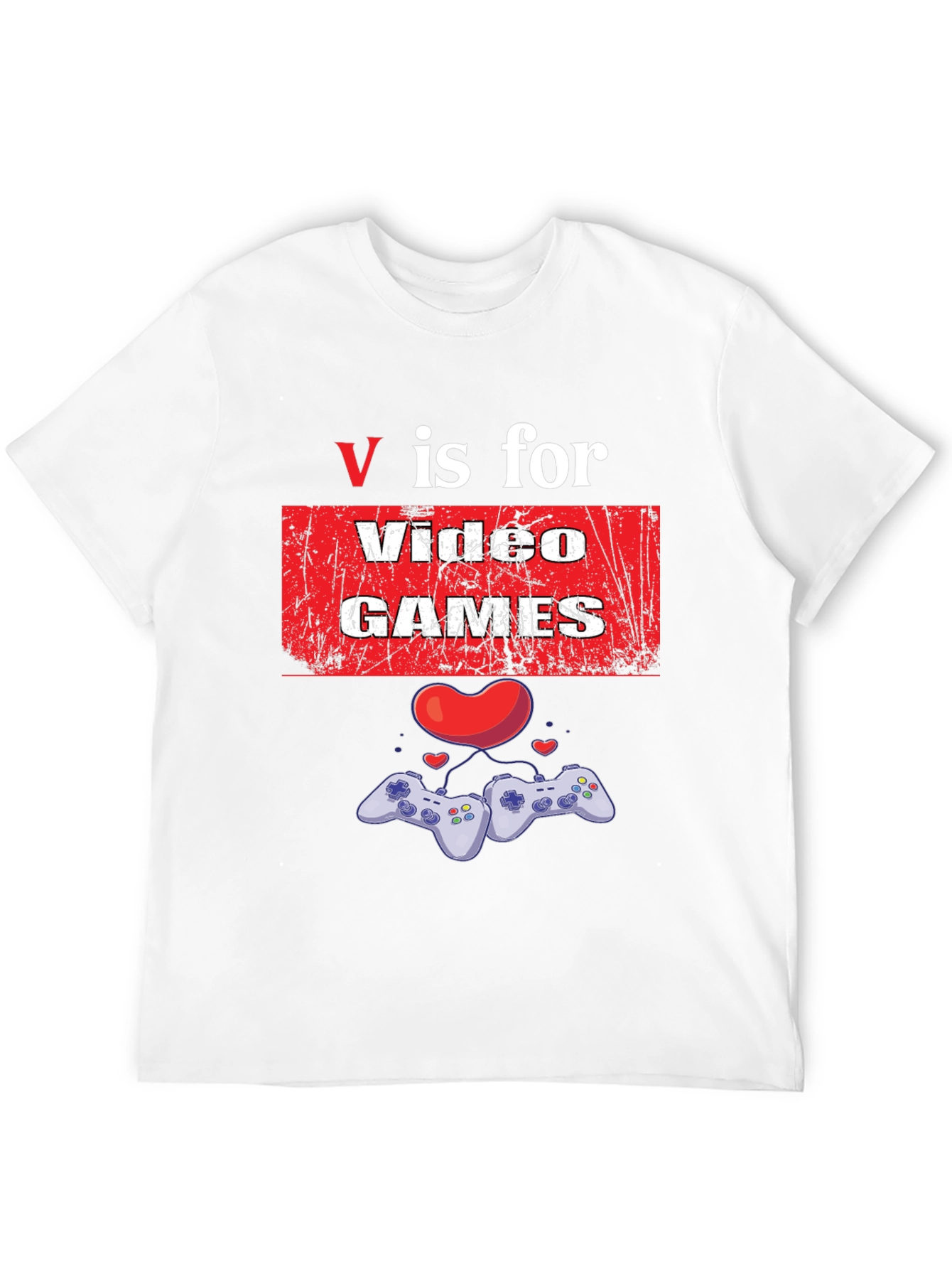 V is for Video Games Graphic T-Shirt