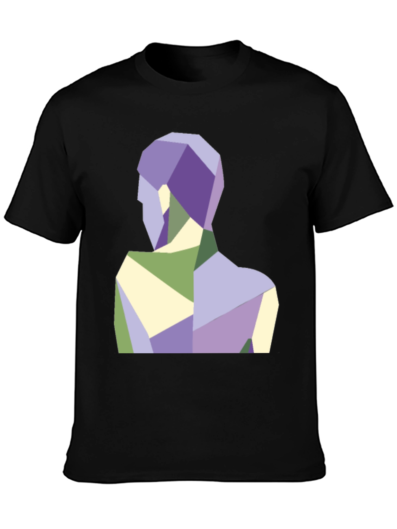 Geometric Figure Graphic Tee - Modern Art Shirt