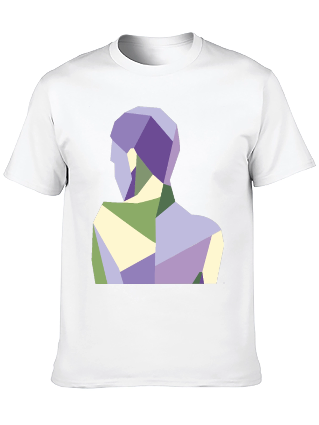 Geometric Figure Graphic Tee - Modern Art Shirt
