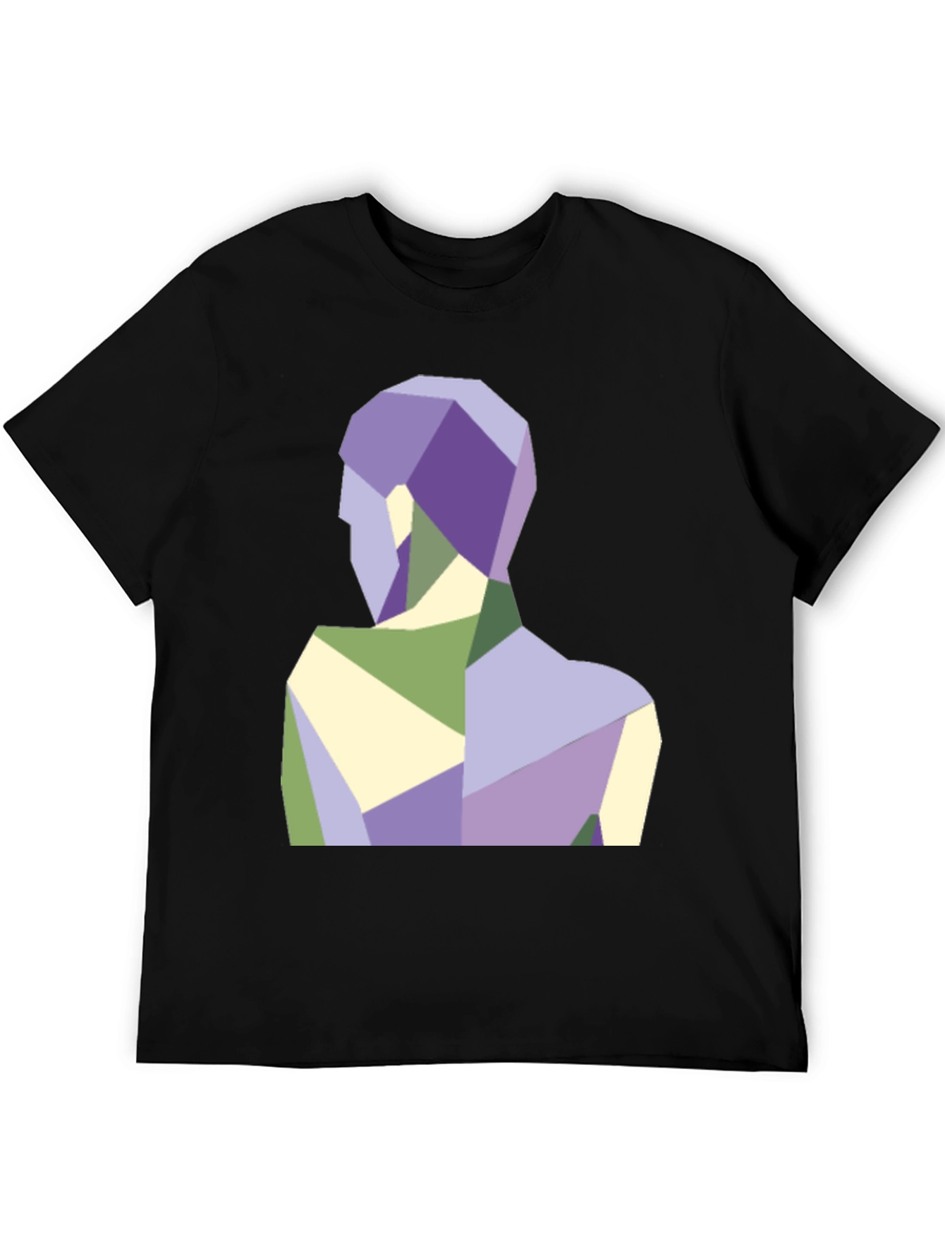 Geometric Figure Graphic Tee - Modern Art Shirt