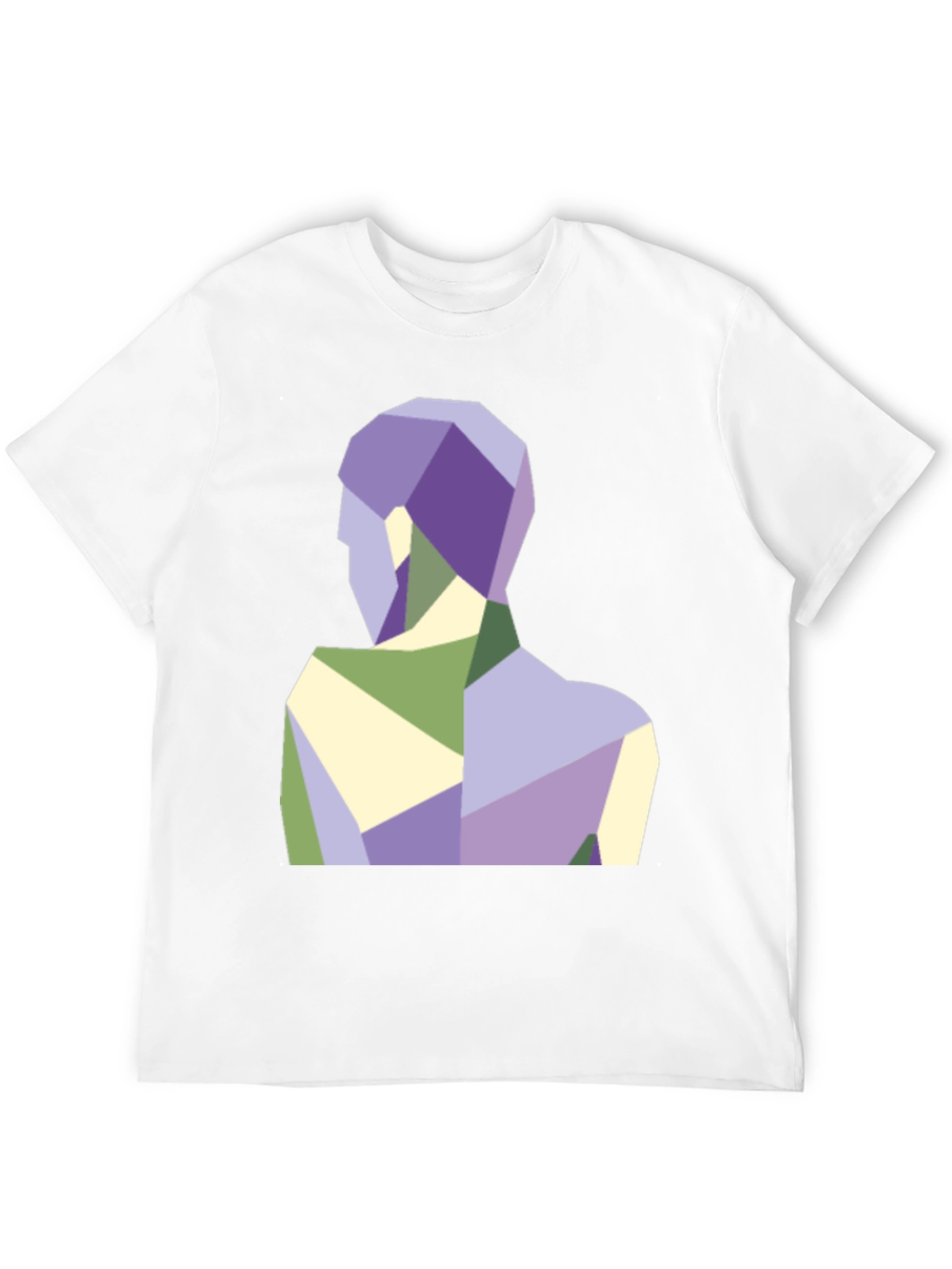 Geometric Figure Graphic Tee - Modern Art Shirt