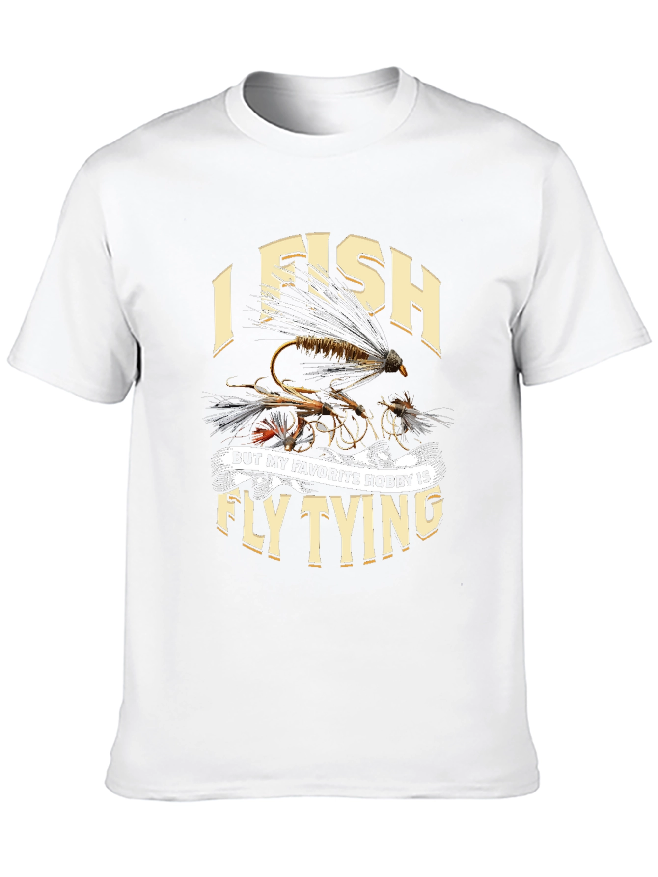 I Fish Fly Tying Hobby Graphic Tee
