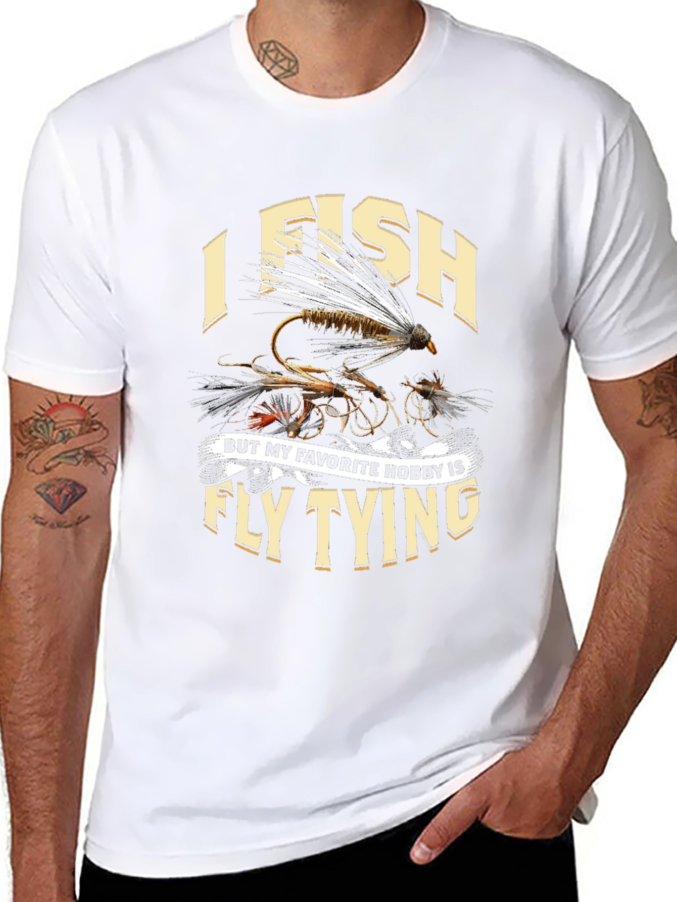 I Fish Fly Tying Hobby Graphic Tee