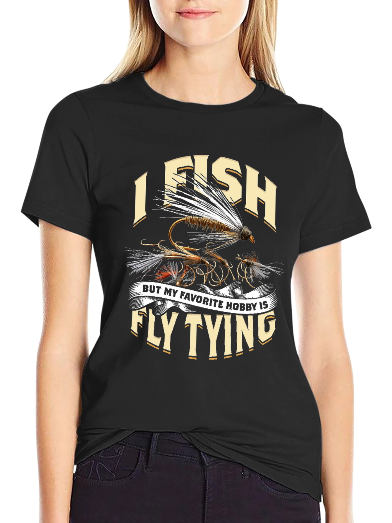 I Fish Fly Tying Hobby Graphic Tee