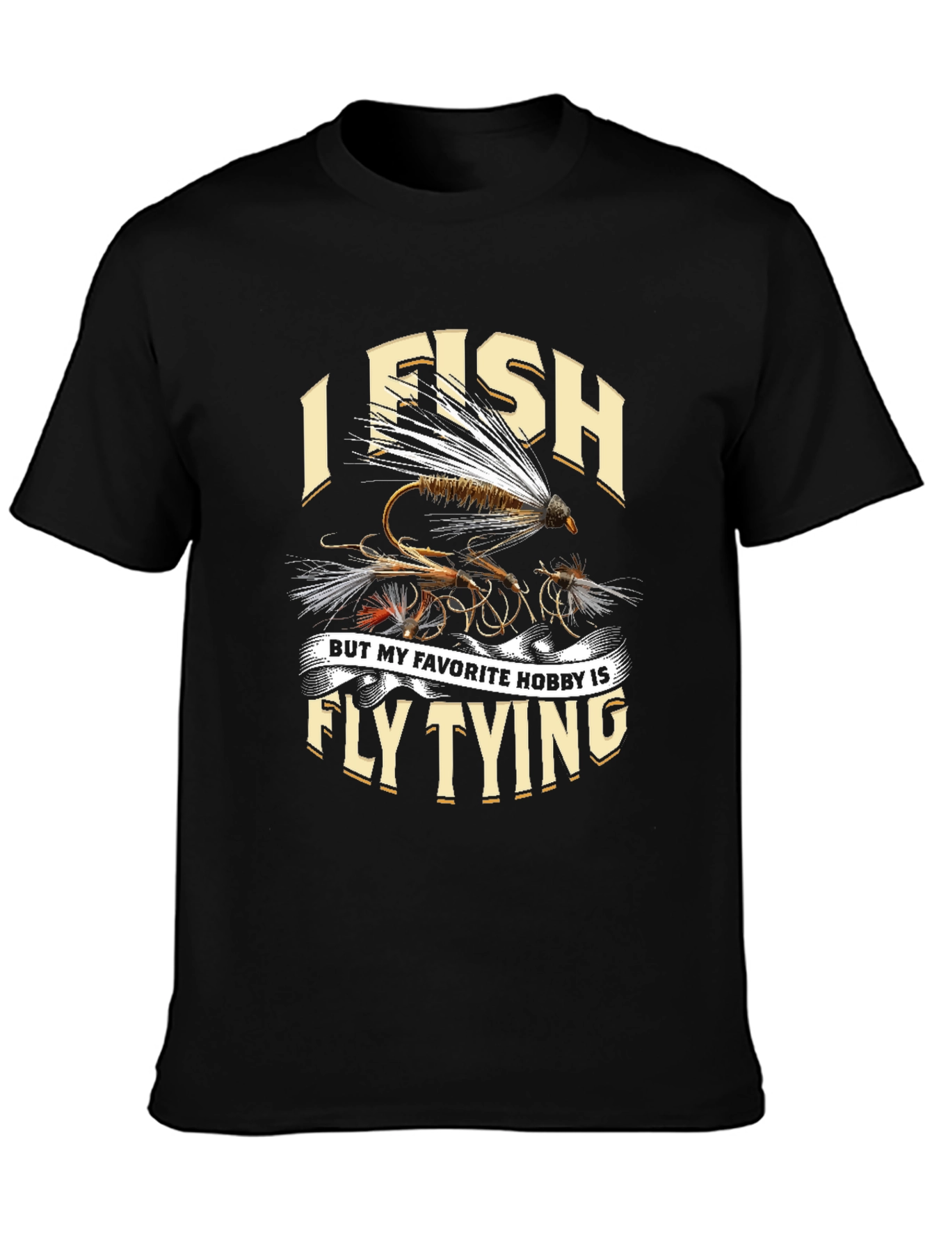 I Fish Fly Tying Hobby Graphic Tee