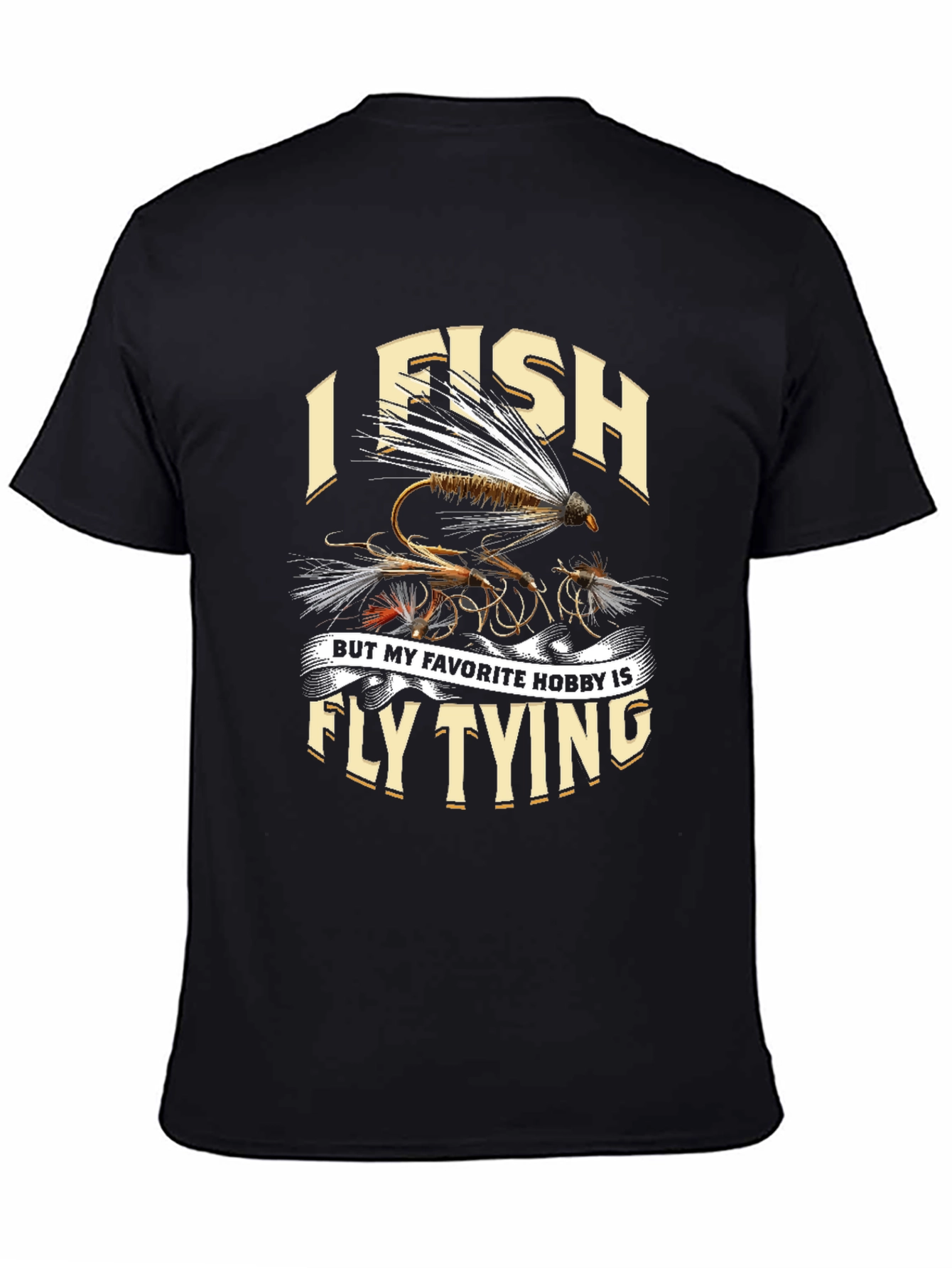 I Fish Fly Tying Hobby Graphic Tee