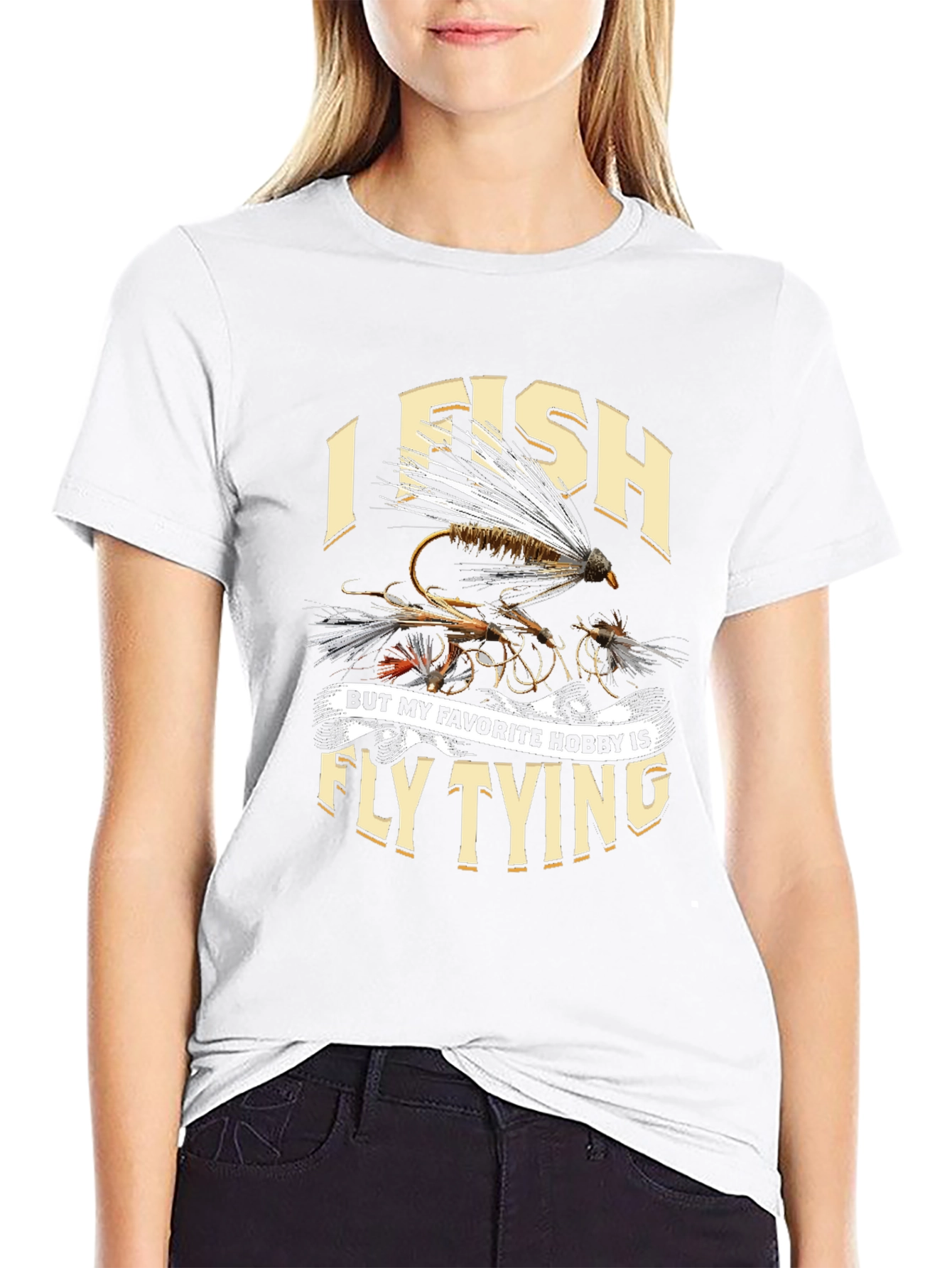 I Fish Fly Tying Hobby Graphic Tee
