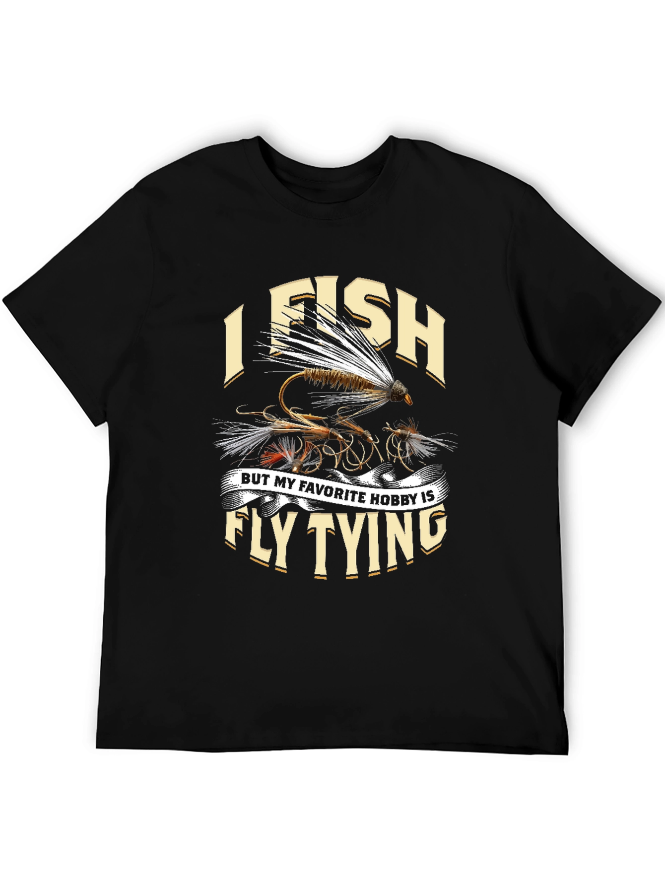 I Fish Fly Tying Hobby Graphic Tee