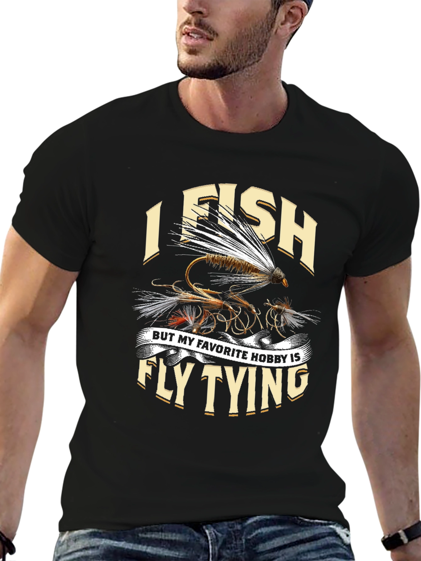 I Fish Fly Tying Hobby Graphic Tee