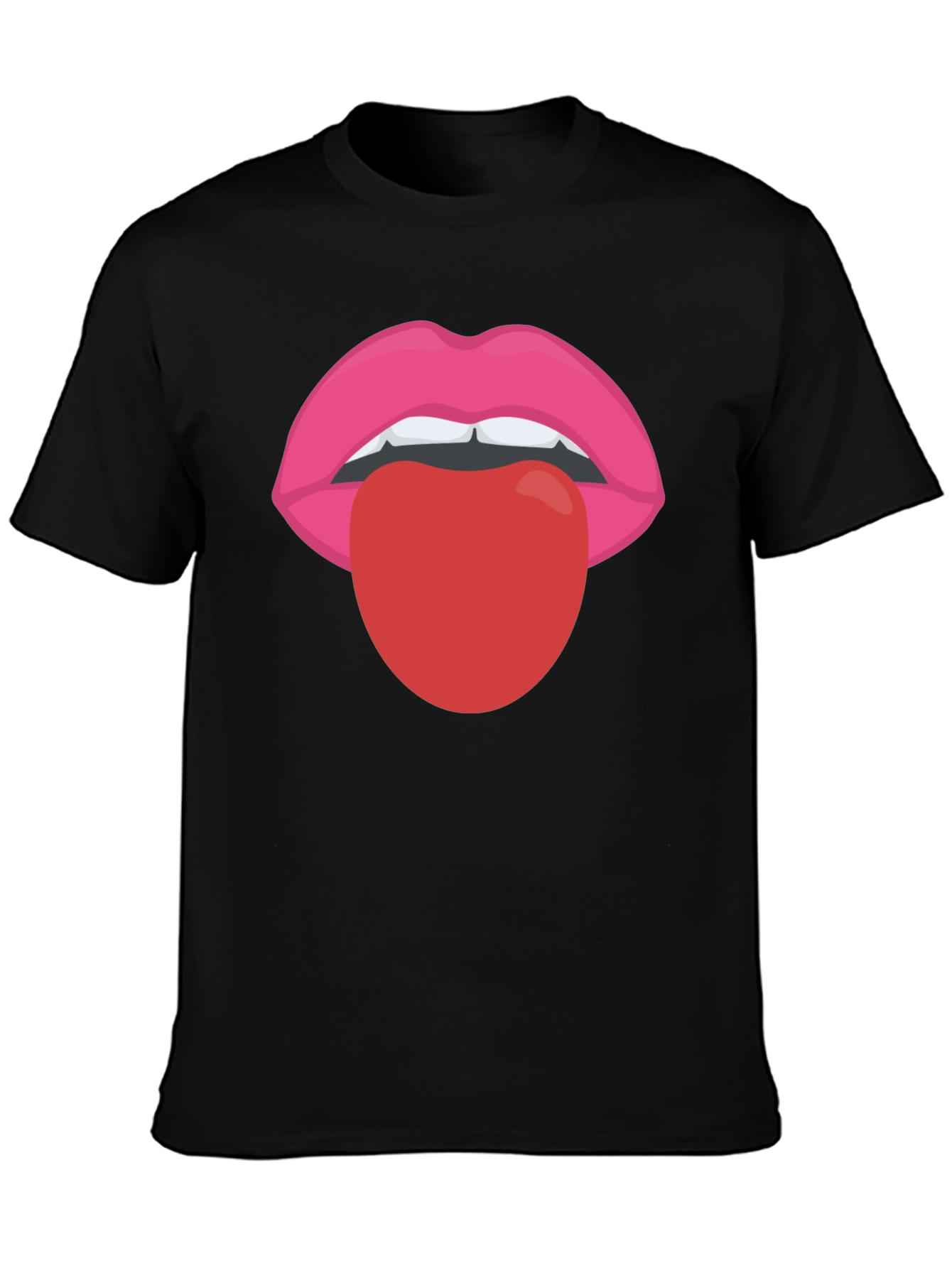 Funky Lips T-Shirt - Tongue Out Graphic Tee