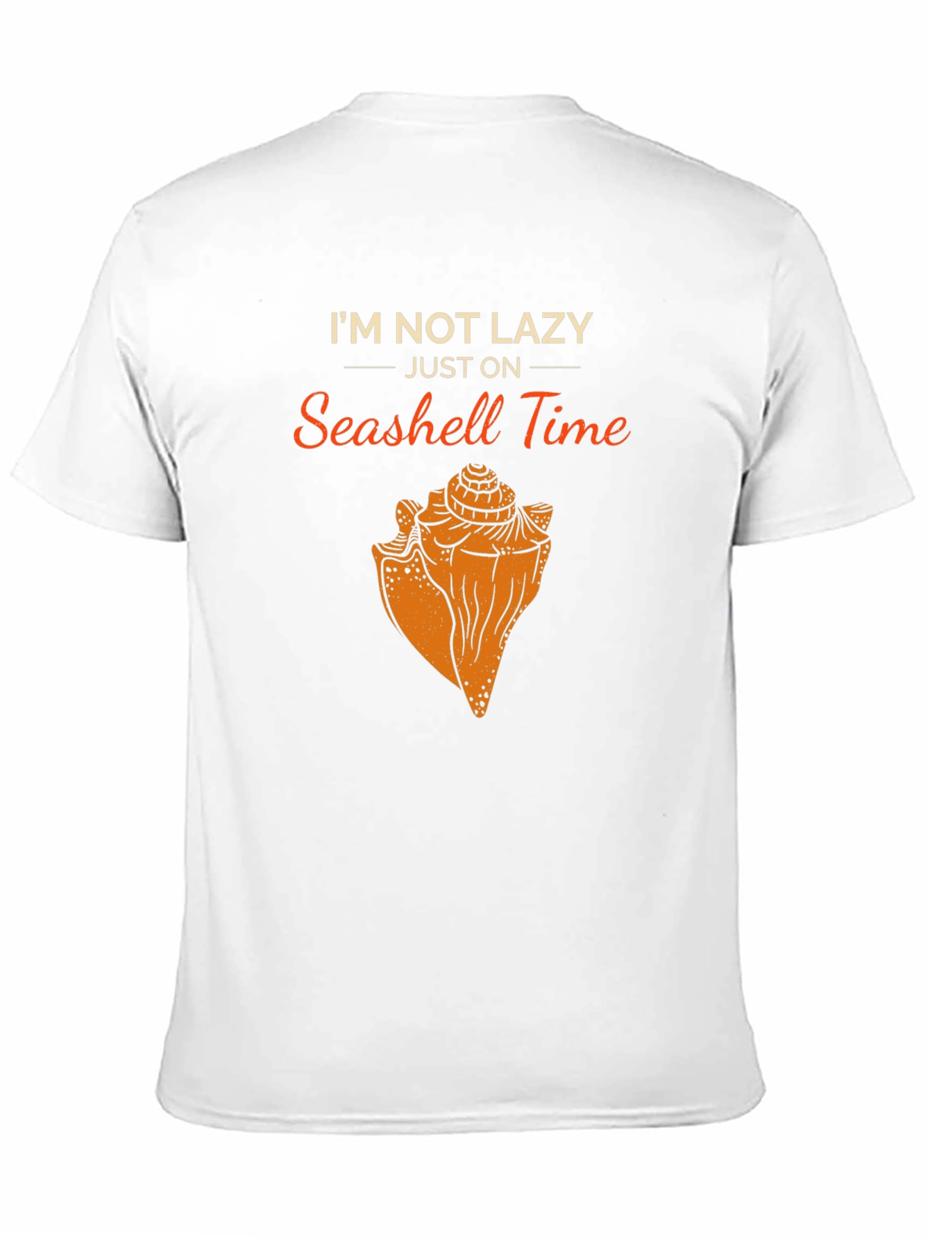 Seashell Time Graphic T-Shirt - Lazy Humor Tee