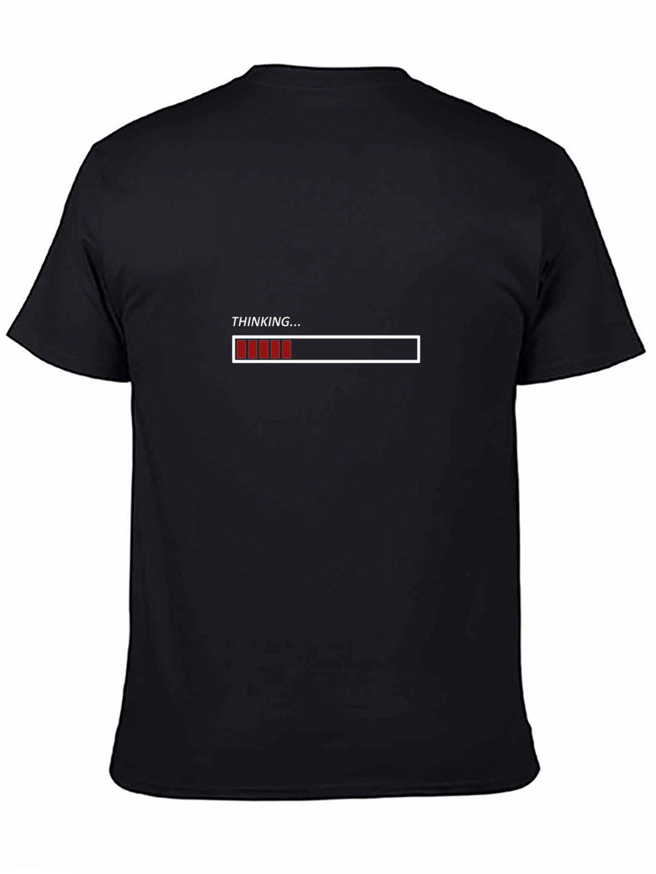 Thinking Loading Bar Graphic Tee - Black