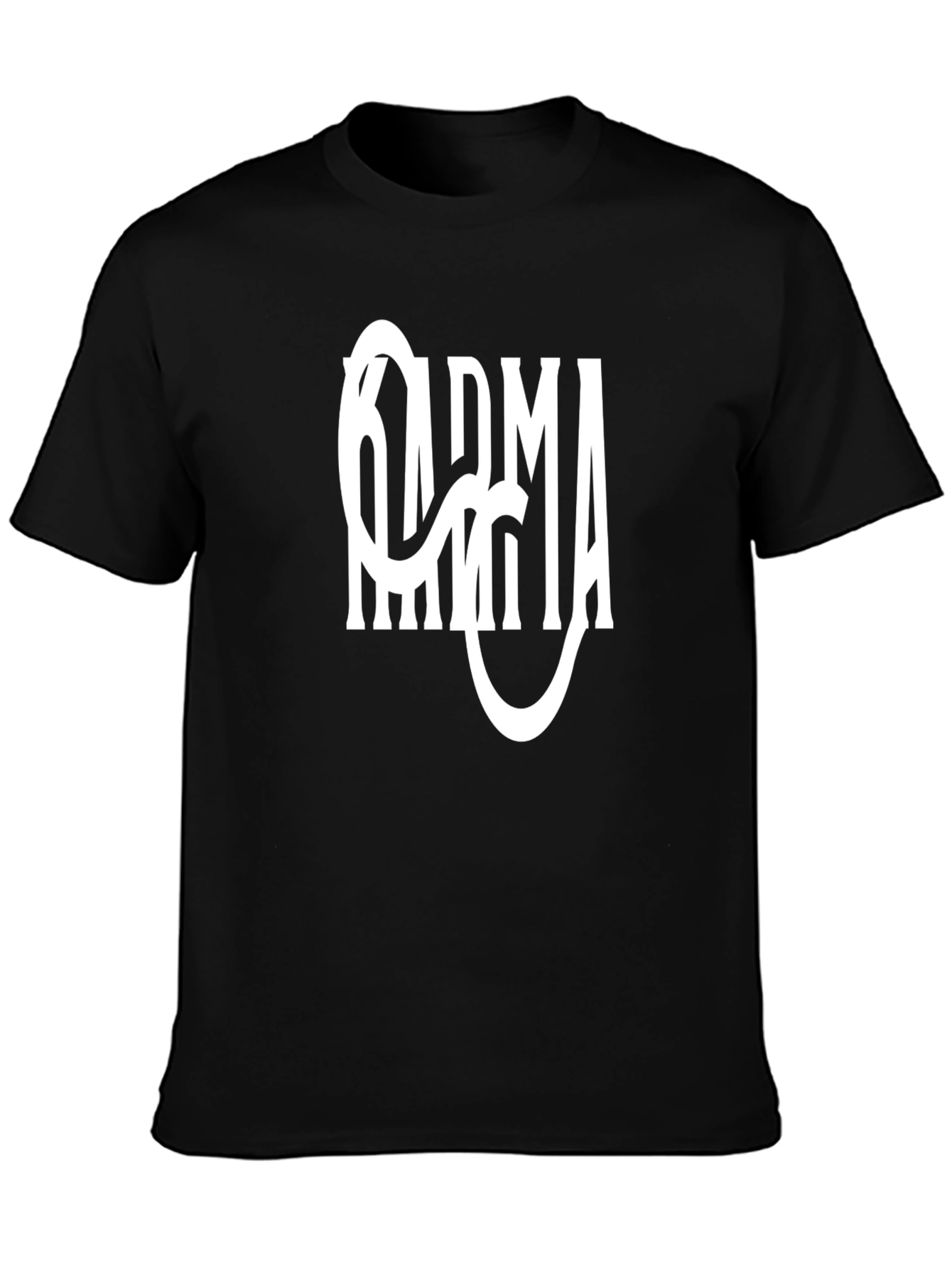 Karma Graphic Tee - Stylish Black T-Shirt