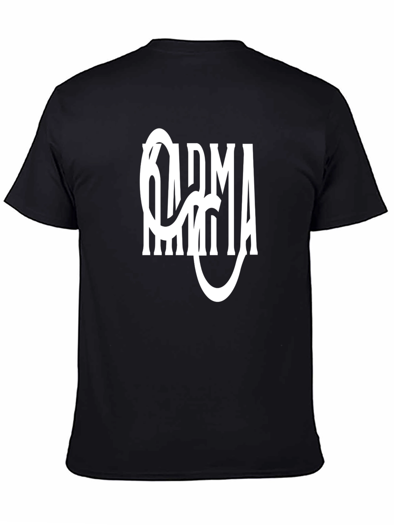 Karma Graphic Tee - Stylish Black T-Shirt