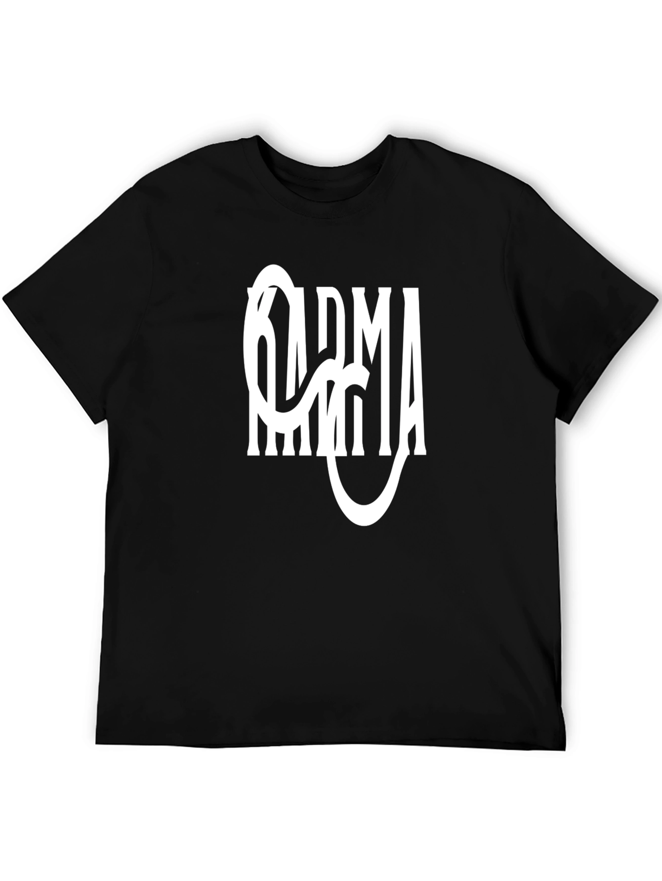 Karma Graphic Tee - Stylish Black T-Shirt