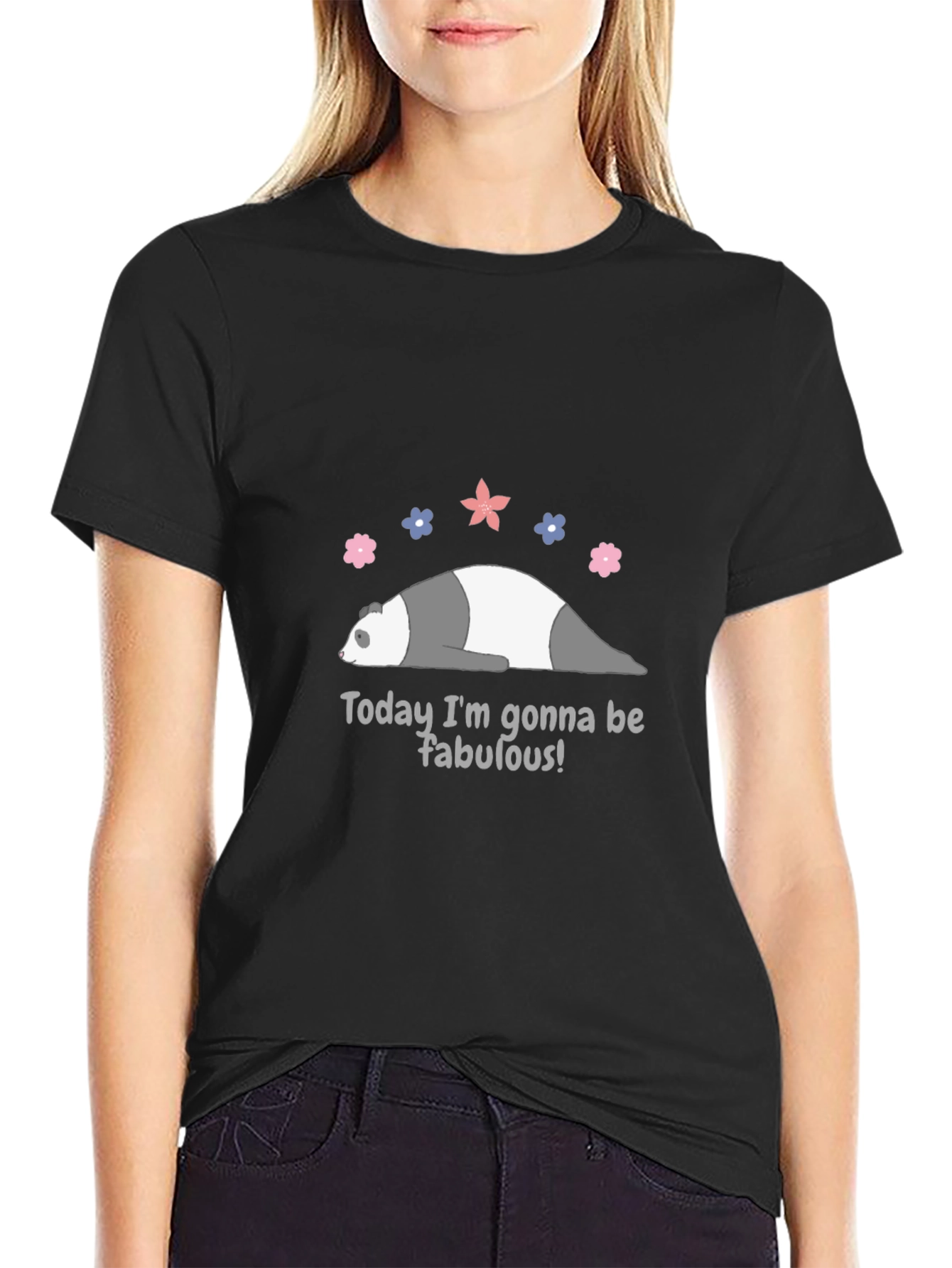 Funny Panda Fabulous Graphic Tee