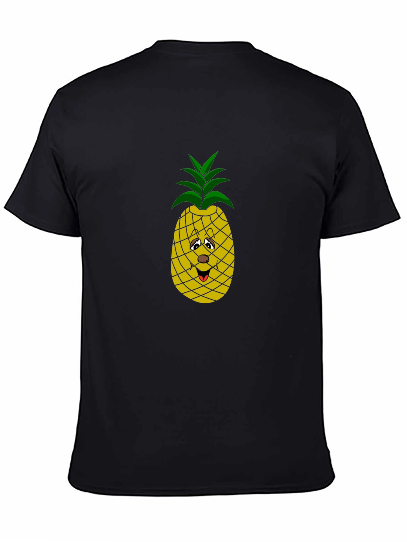 Pineapple Graphic Black T-Shirt