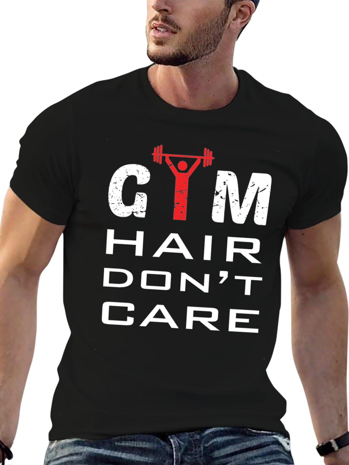 Gym Hair Dont Care Mens Graphic Tee