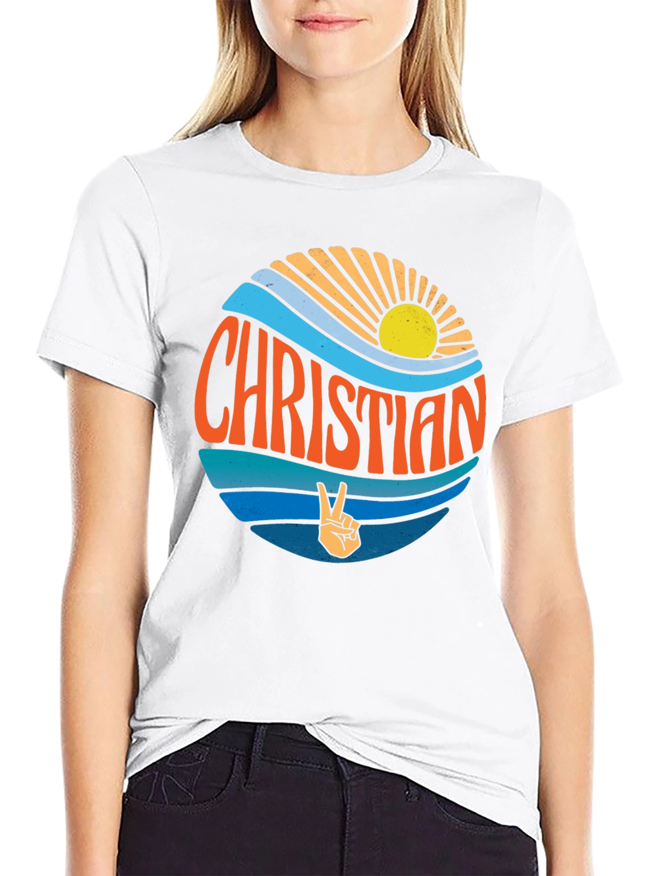 Christian Peace Sign T-Shirt