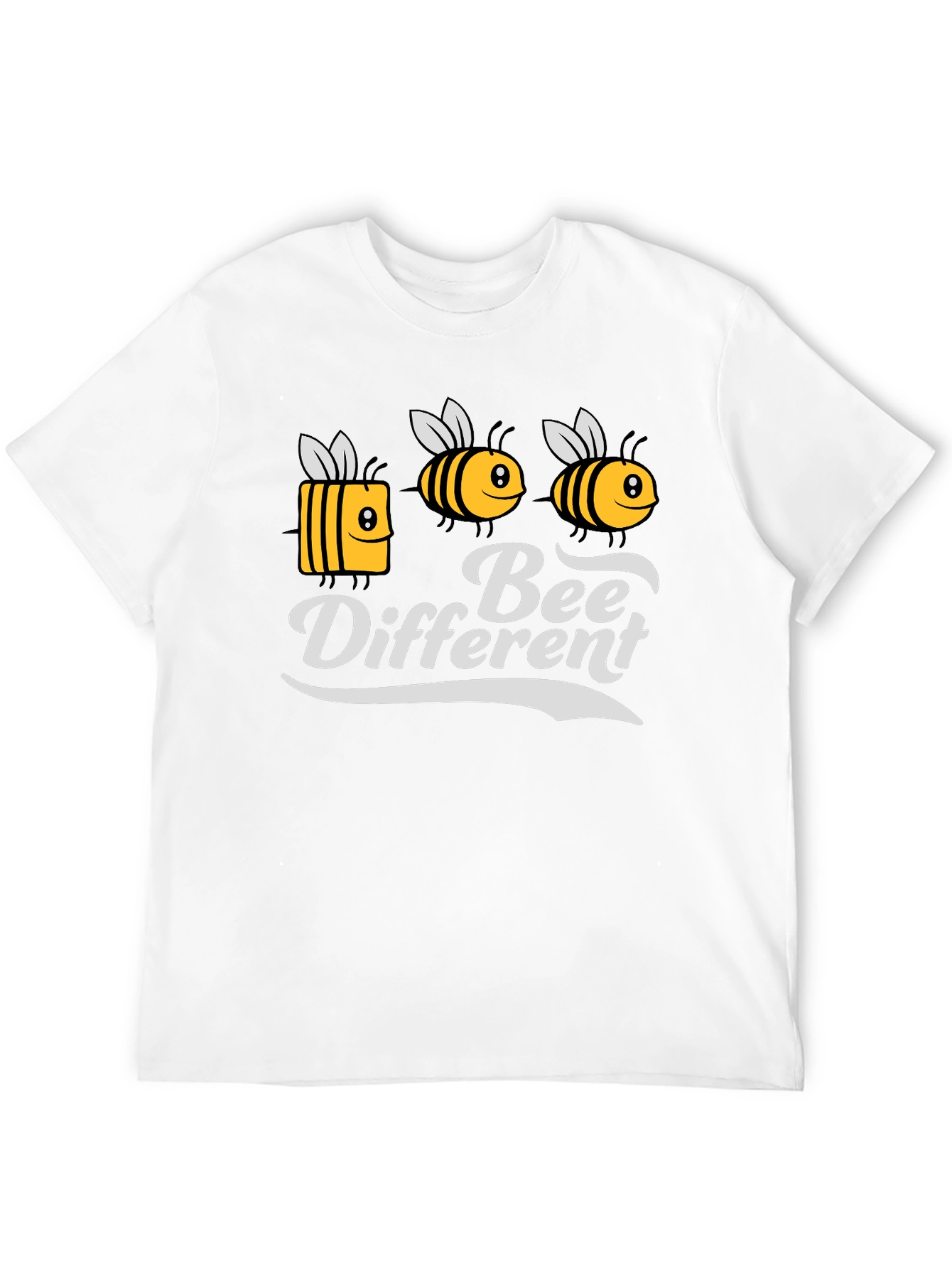Bee Different Graphic Tee - Black T-Shirt