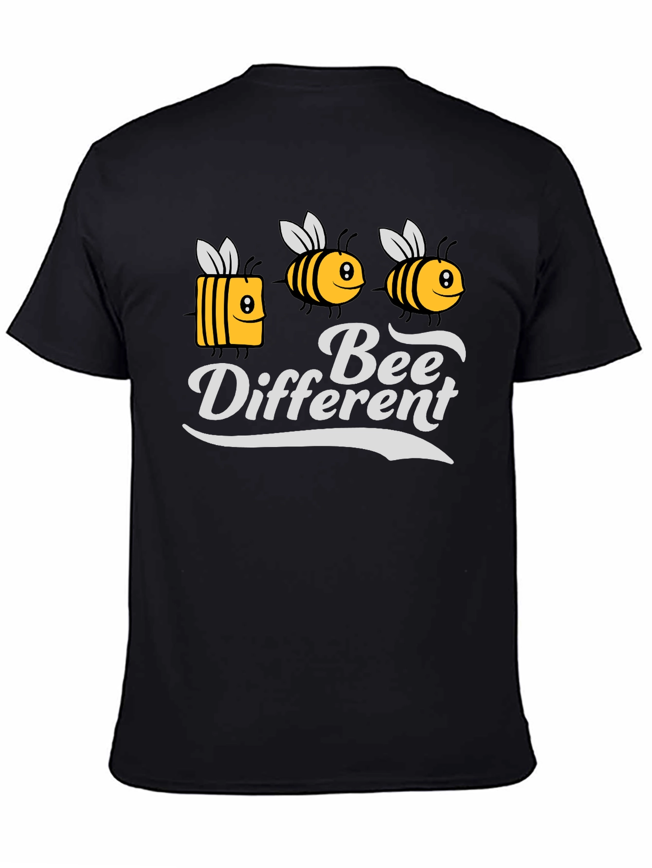 Bee Different Graphic Tee - Black T-Shirt