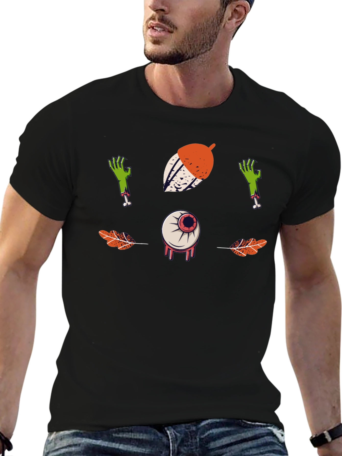 Halloween Graphic Print Tee - Spooky Season