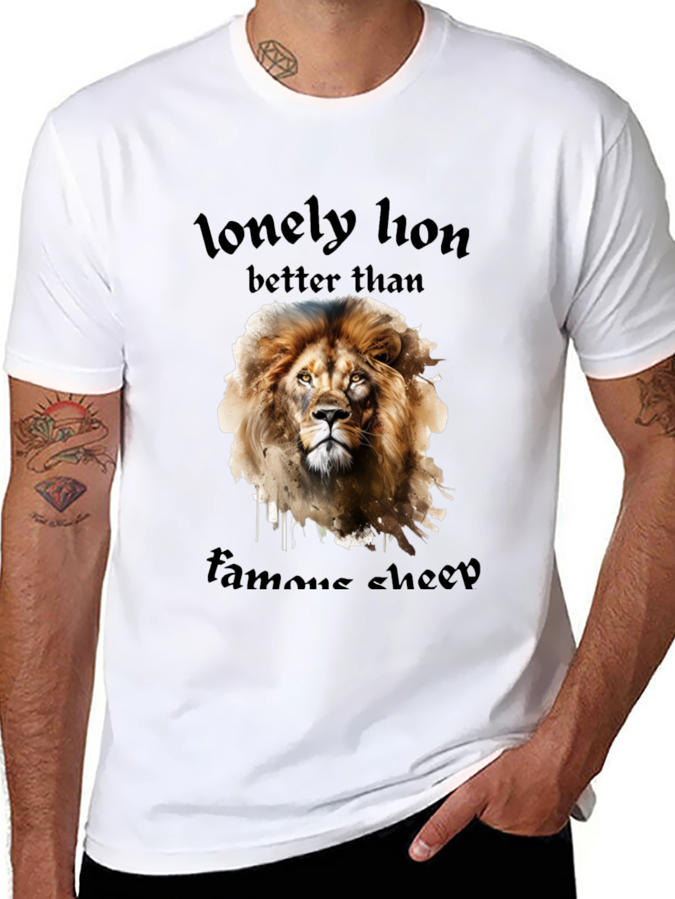 Lonely Lion Tee - Better Than Famous Sheep Shirt
