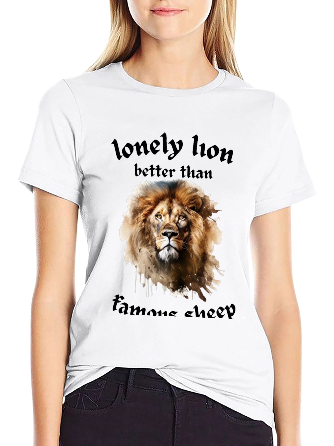 Lonely Lion Tee - Better Than Famous Sheep Shirt