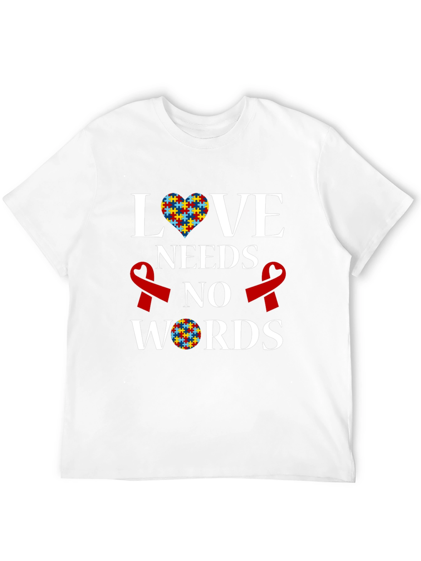 Autism Awareness T-Shirt: Love Needs No Words