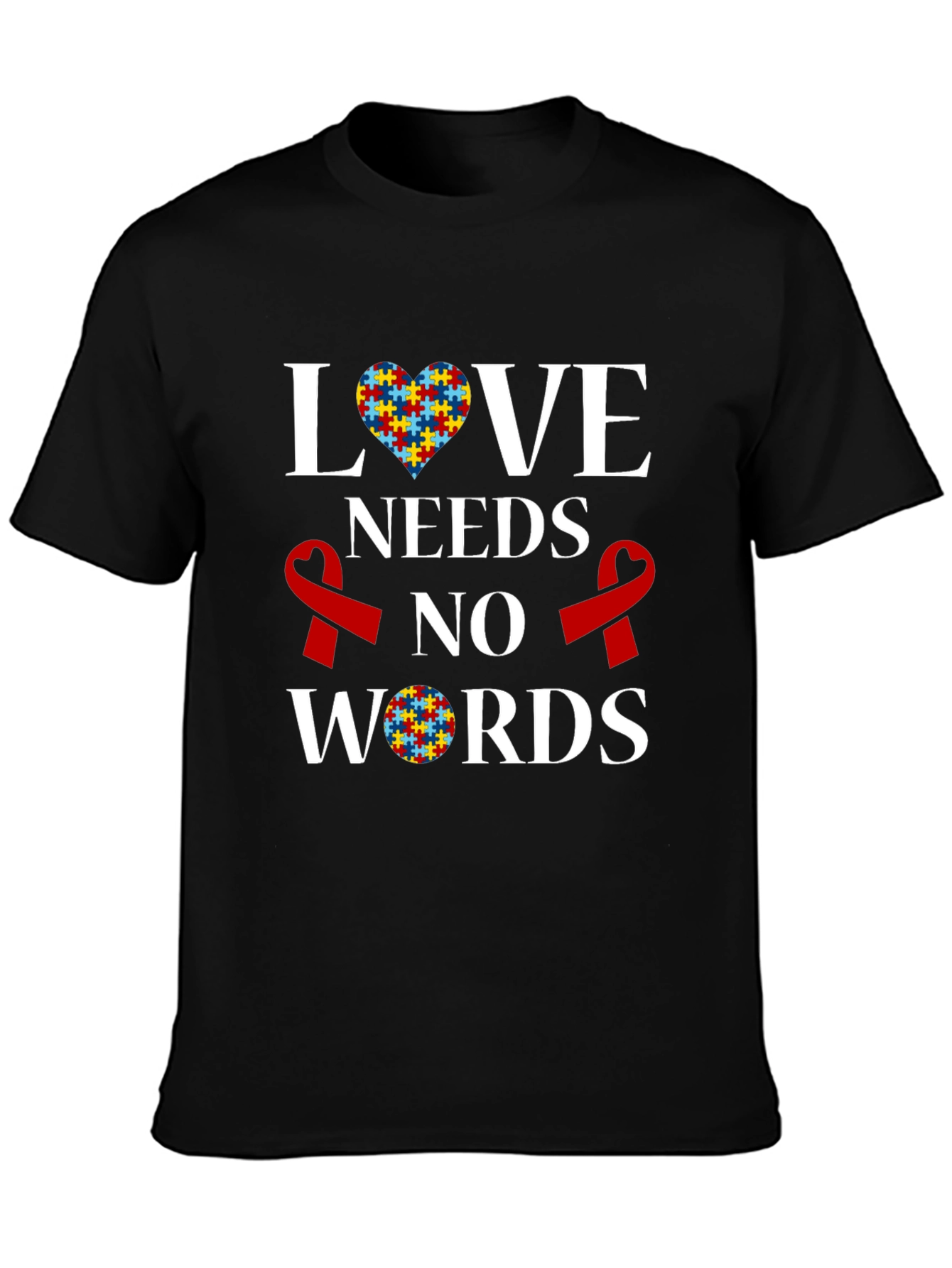 Autism Awareness T-Shirt: Love Needs No Words