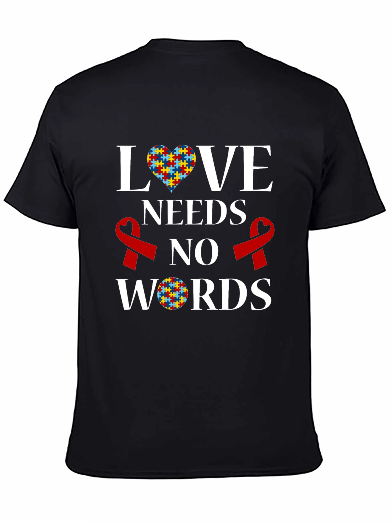 Autism Awareness T-Shirt: Love Needs No Words