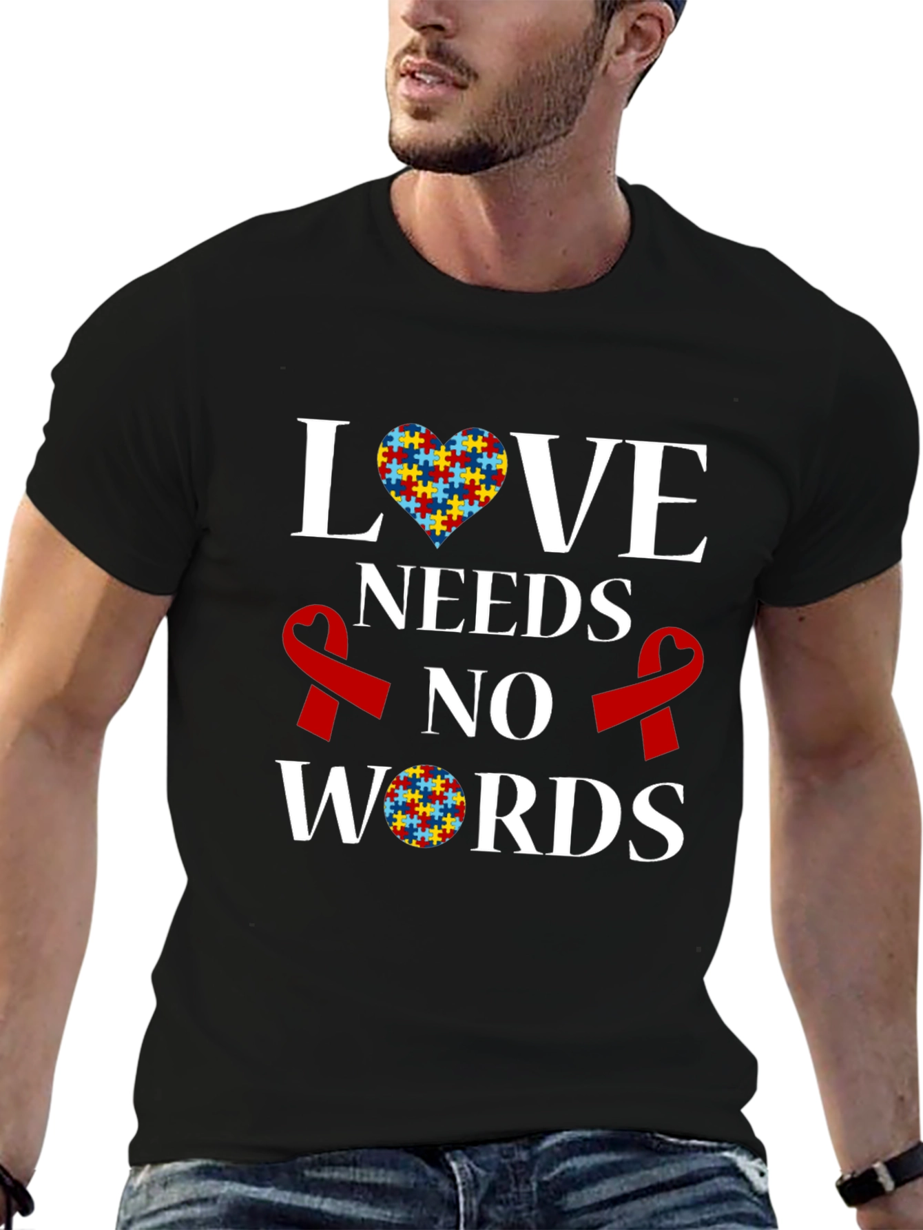 Autism Awareness T-Shirt: Love Needs No Words