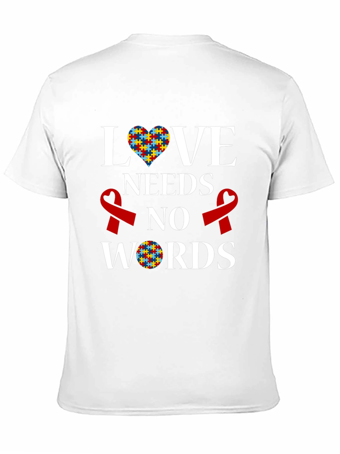 Autism Awareness T-Shirt: Love Needs No Words