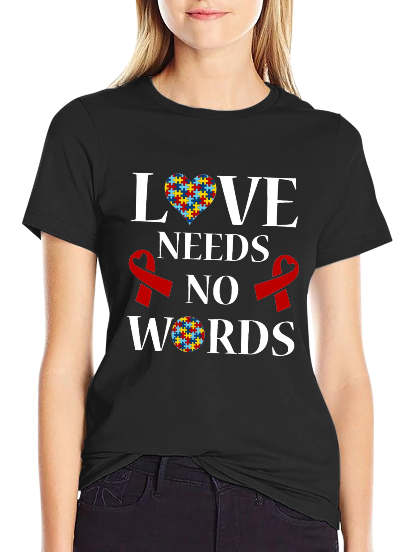 Autism Awareness T-Shirt: Love Needs No Words