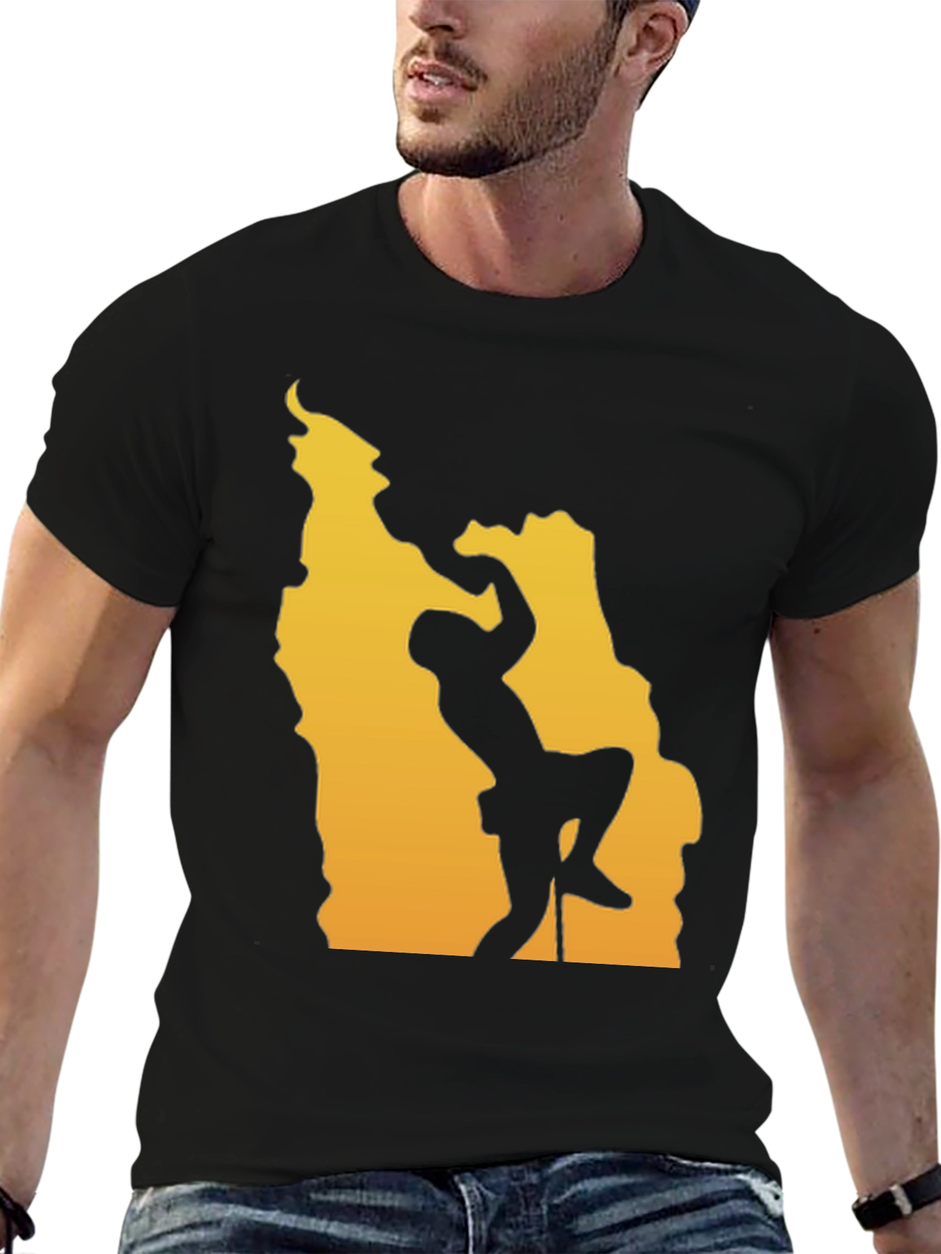 Climbing Graphic Tee - Black