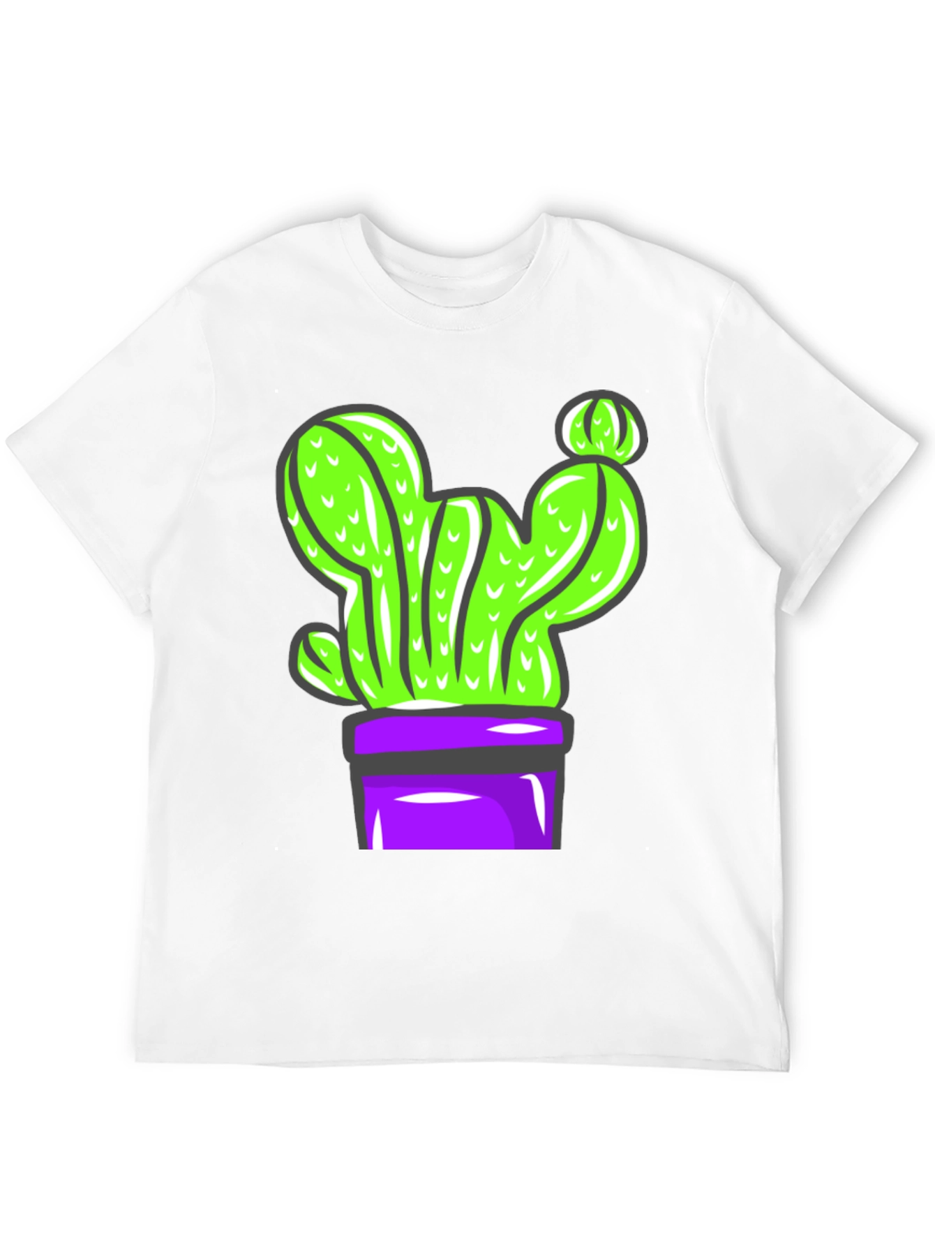 Cactus Graphic Tee - Potted Plant Design