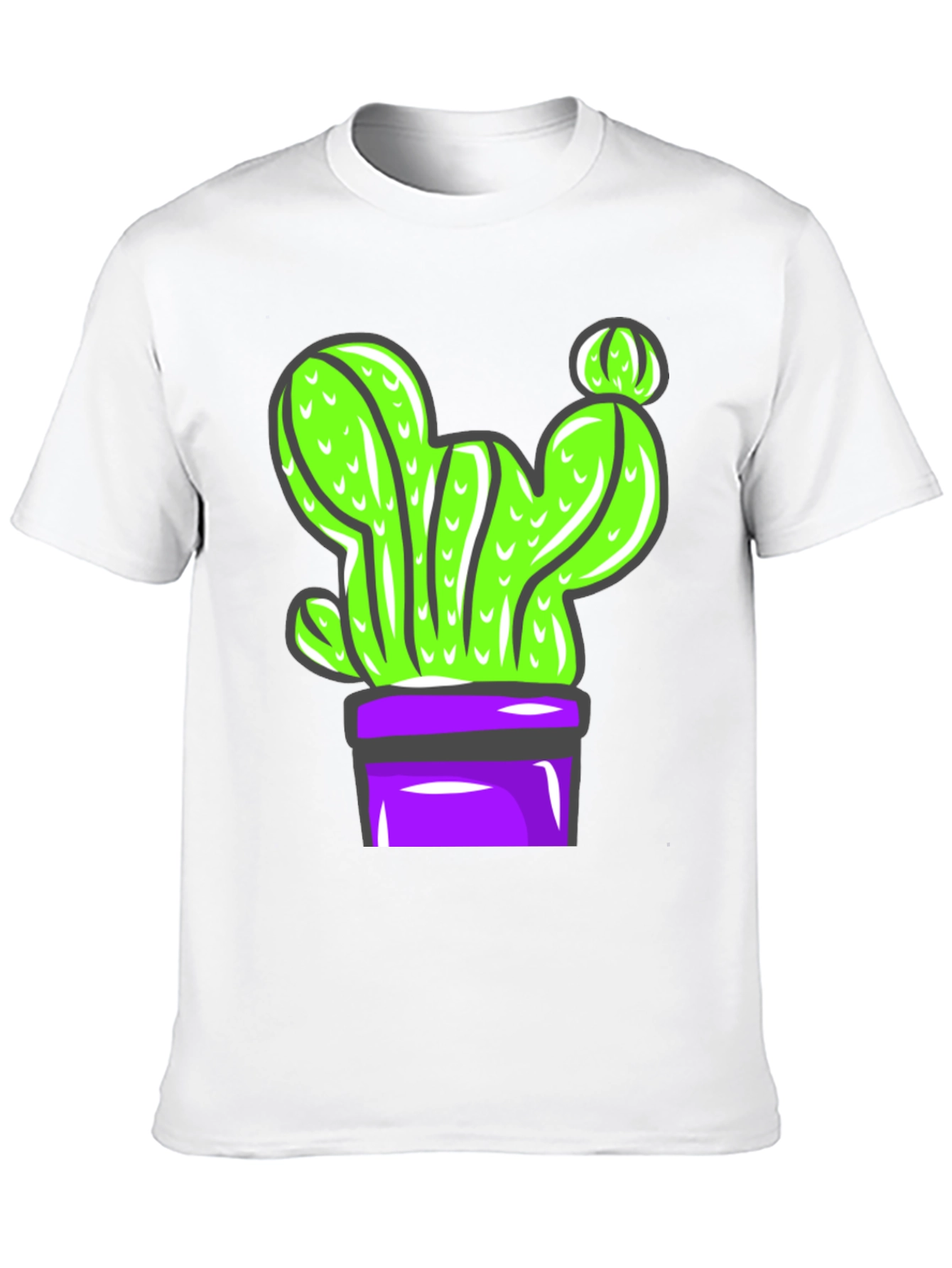 Cactus Graphic Tee - Potted Plant Design