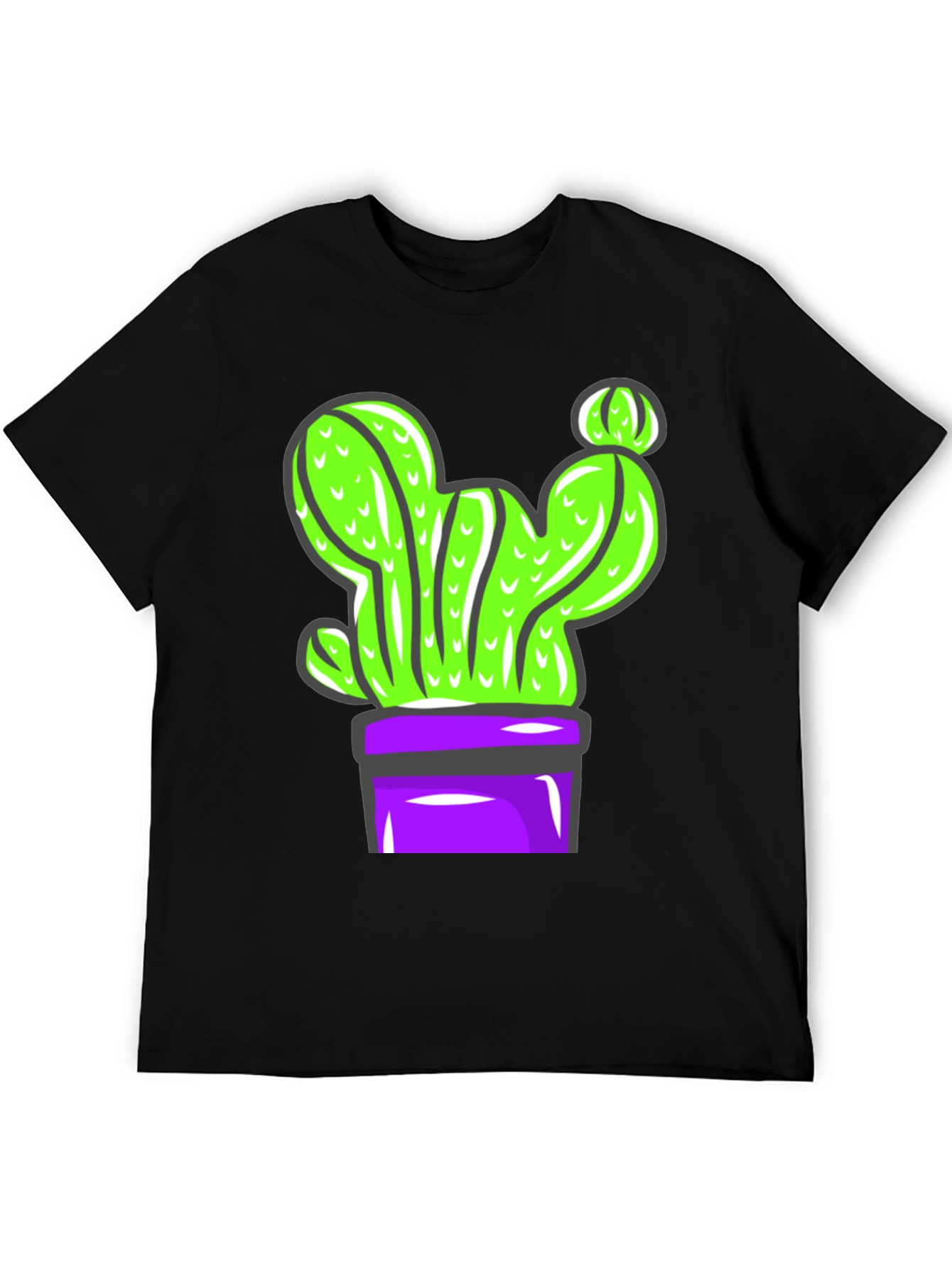 Cactus Graphic Tee - Potted Plant Design
