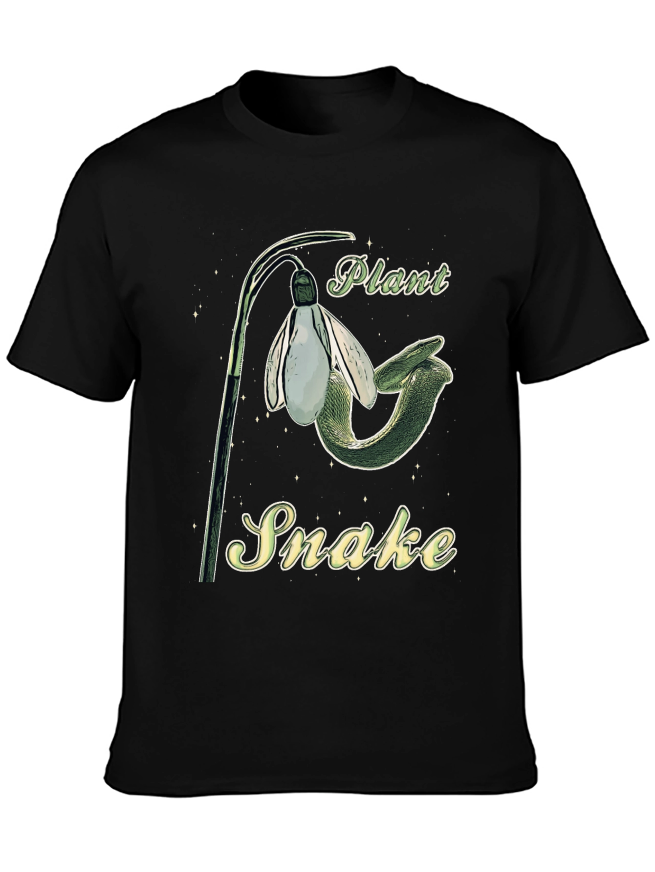 Plant Snake Graphic Tee - Unique Nature Inspired Design