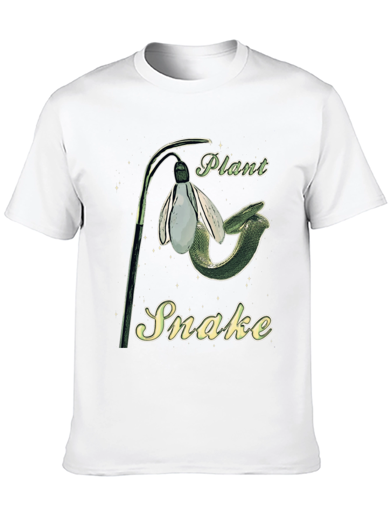 Plant Snake Graphic Tee - Unique Nature Inspired Design