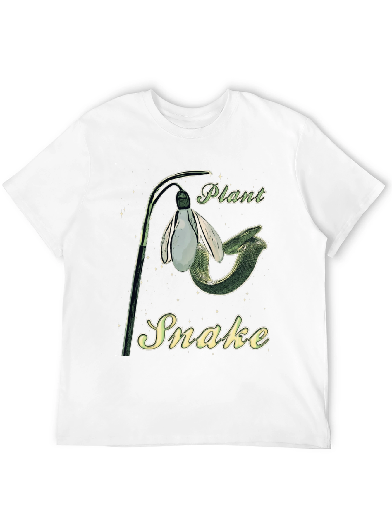 Plant Snake Graphic Tee - Unique Nature Inspired Design