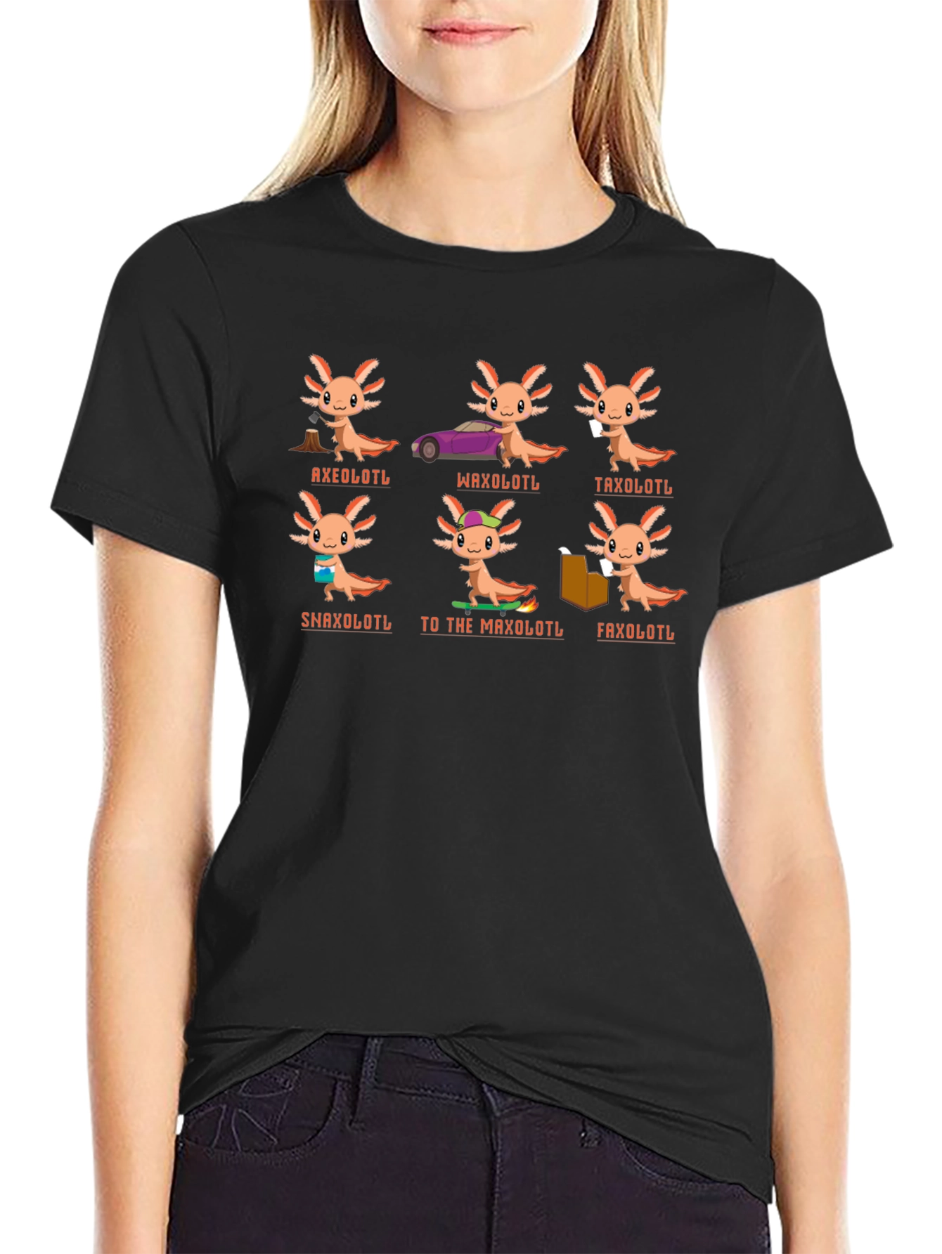 Axolotl Pun T-Shirt - Fun Amphibian Humor Tee