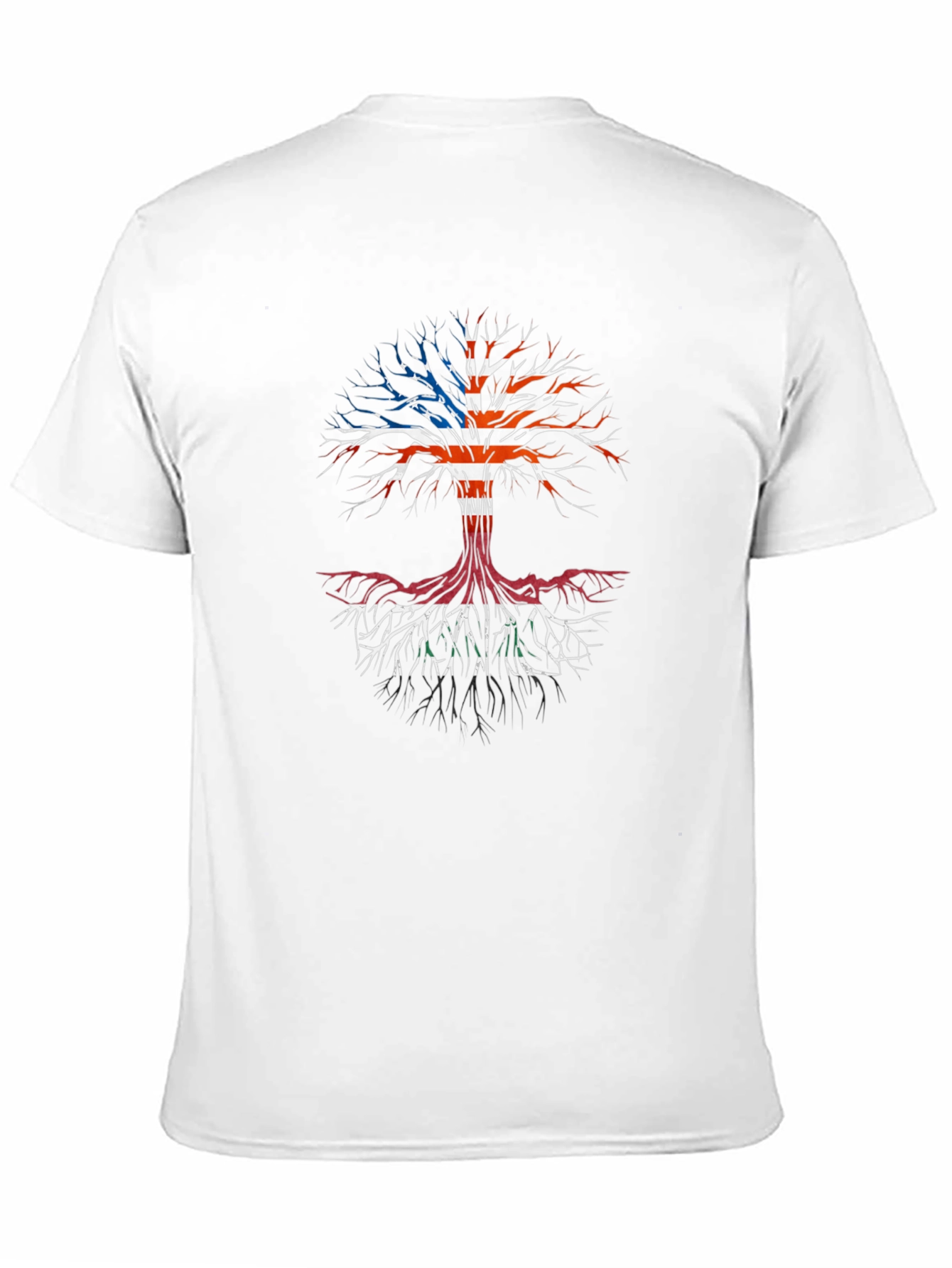 USA Roots Tree Black Graphic Tee