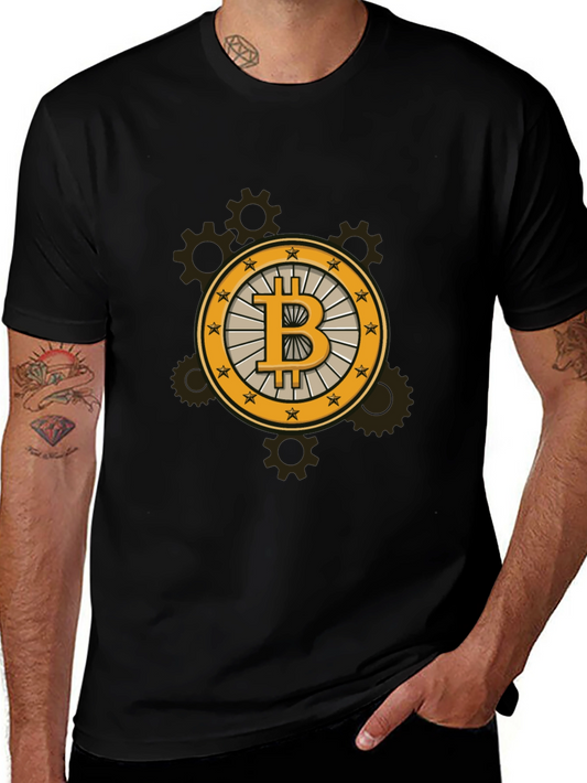 Bitcoin Steampunk Black Tee