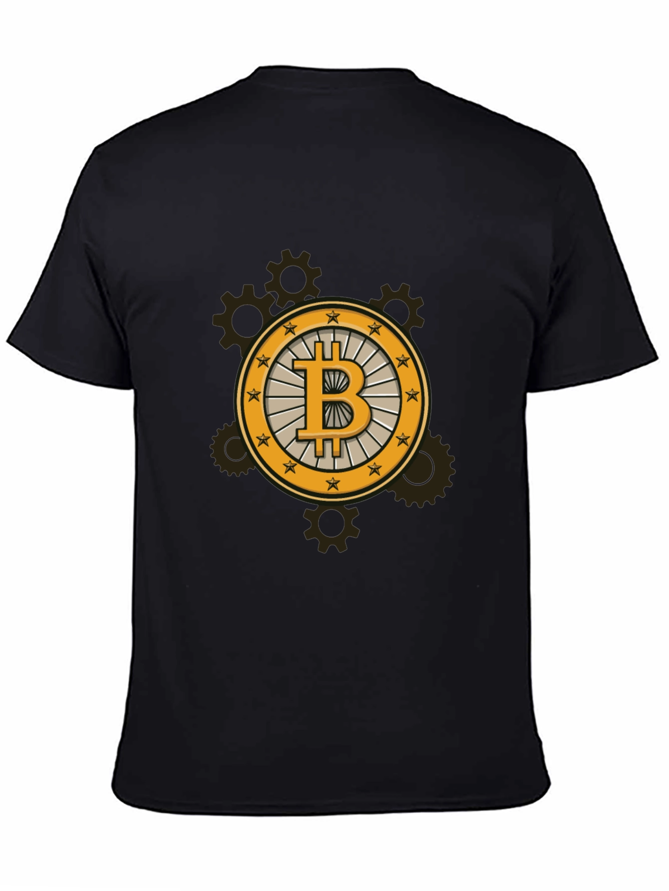 Bitcoin Steampunk Black Tee