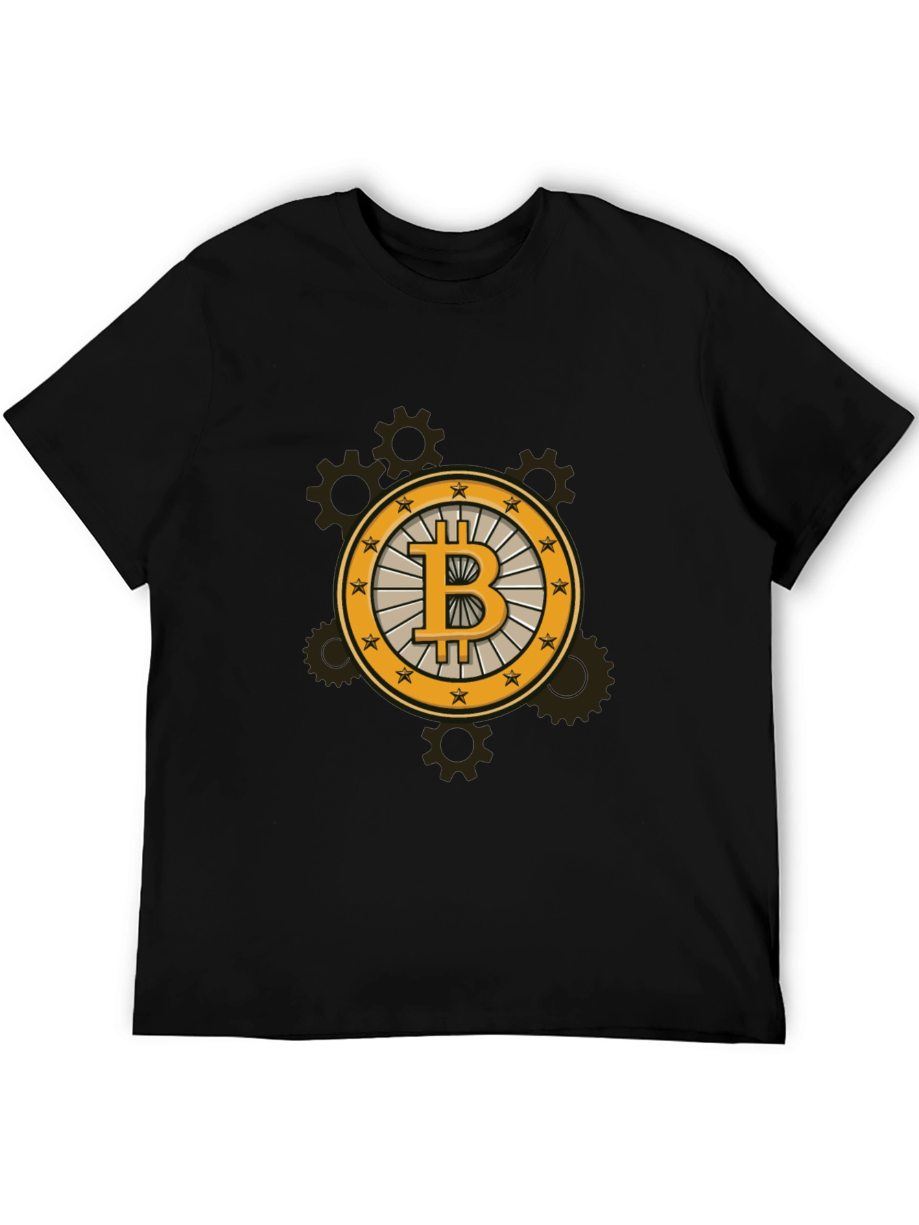 Bitcoin Steampunk Black Tee