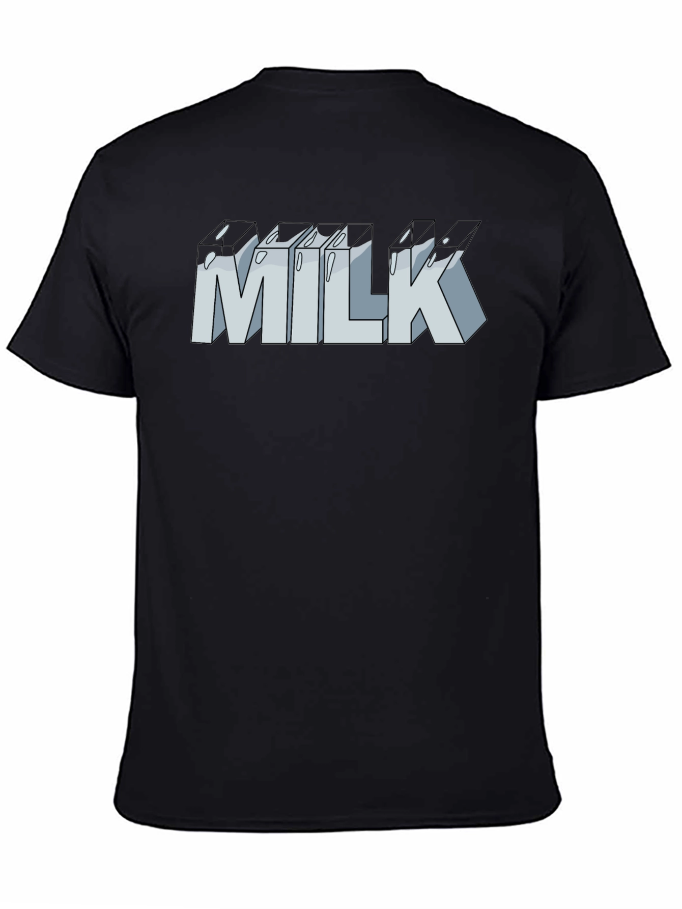 Milk Graphic T-Shirt - Unisex Casual Tee